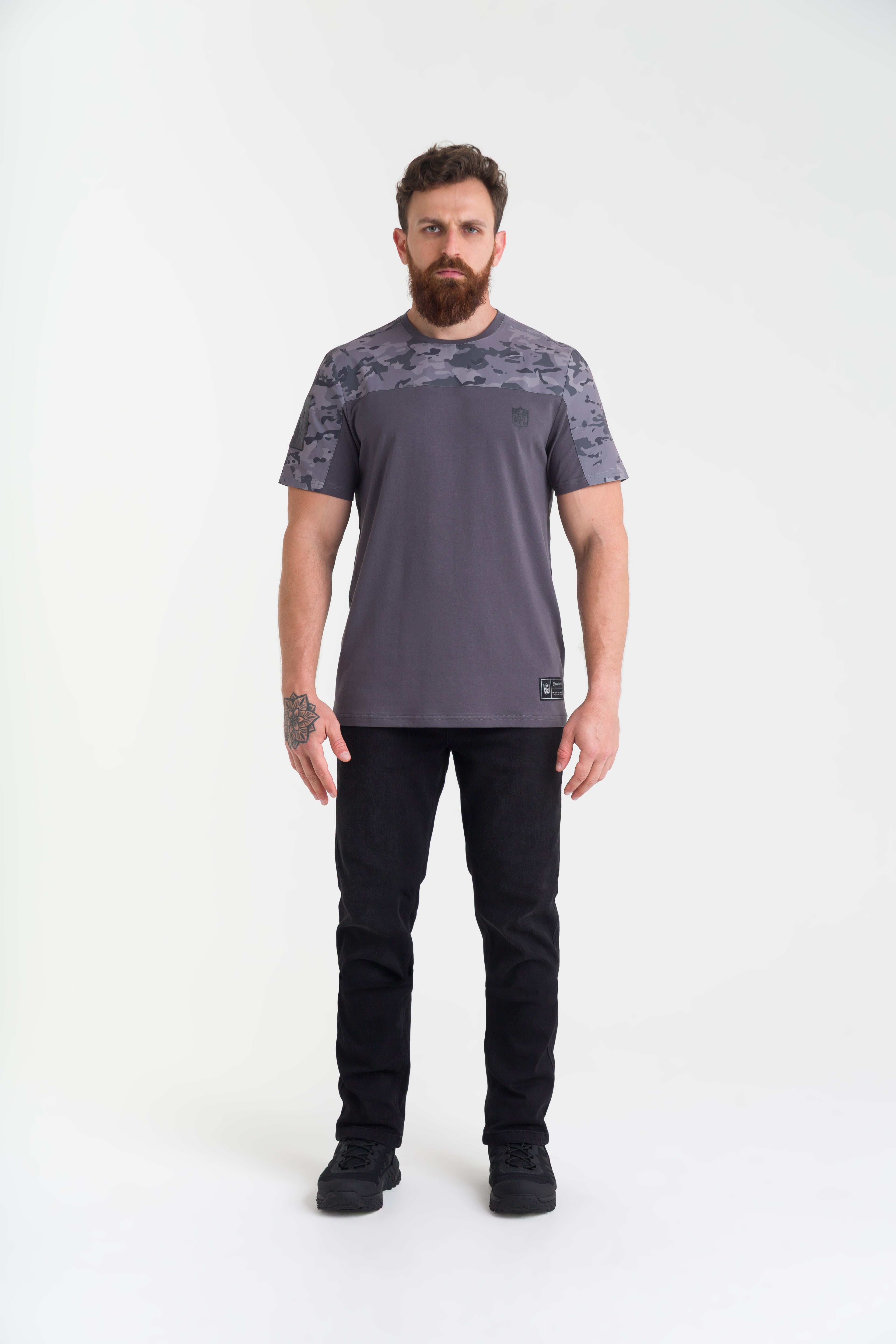 Camiseta Infantry NFL - Cinza