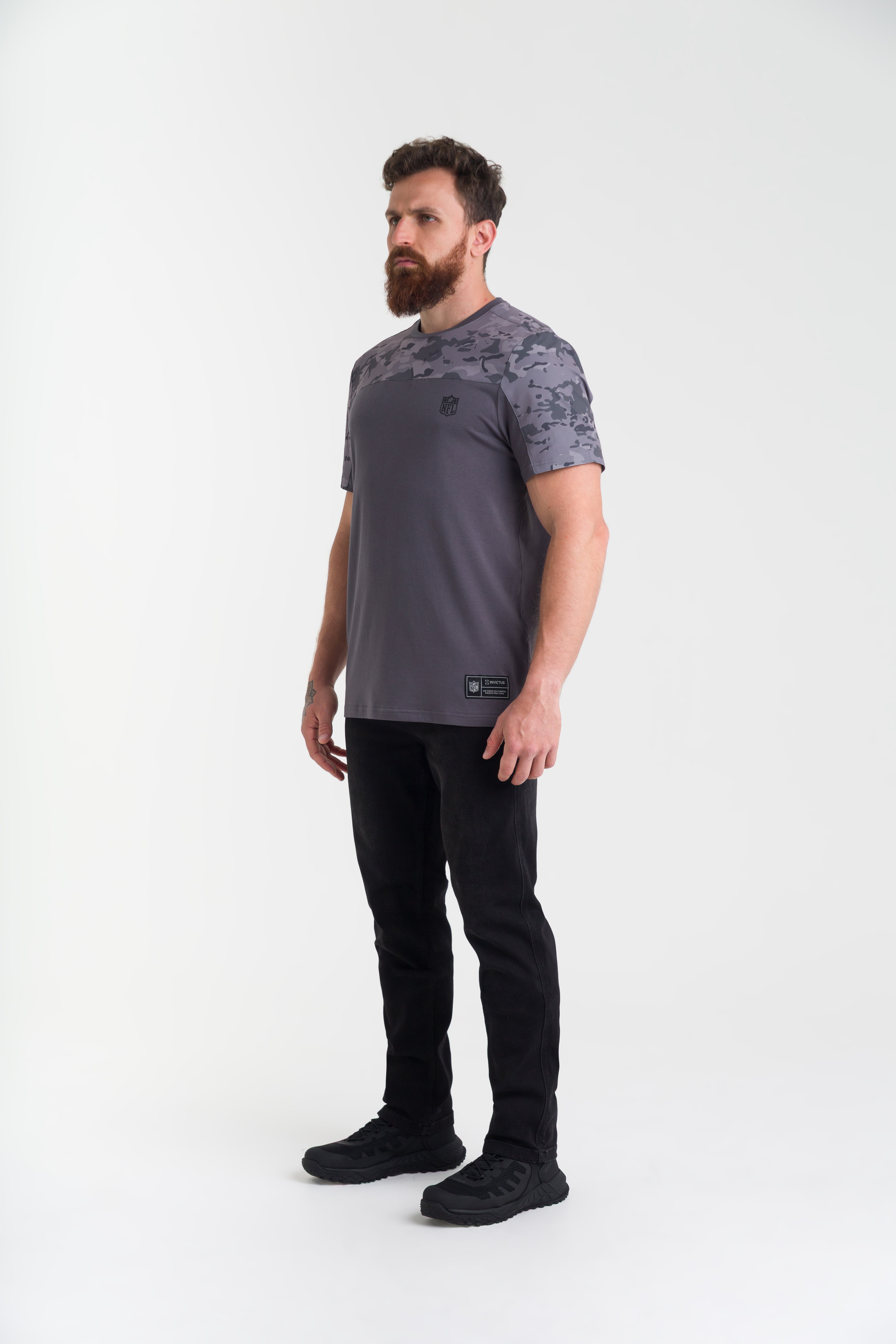 Camiseta Infantry NFL - Cinza