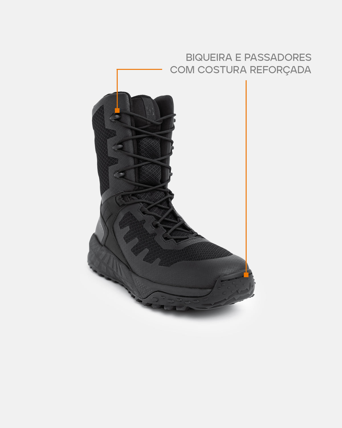 Bota Arion 2.0 8" - Preta