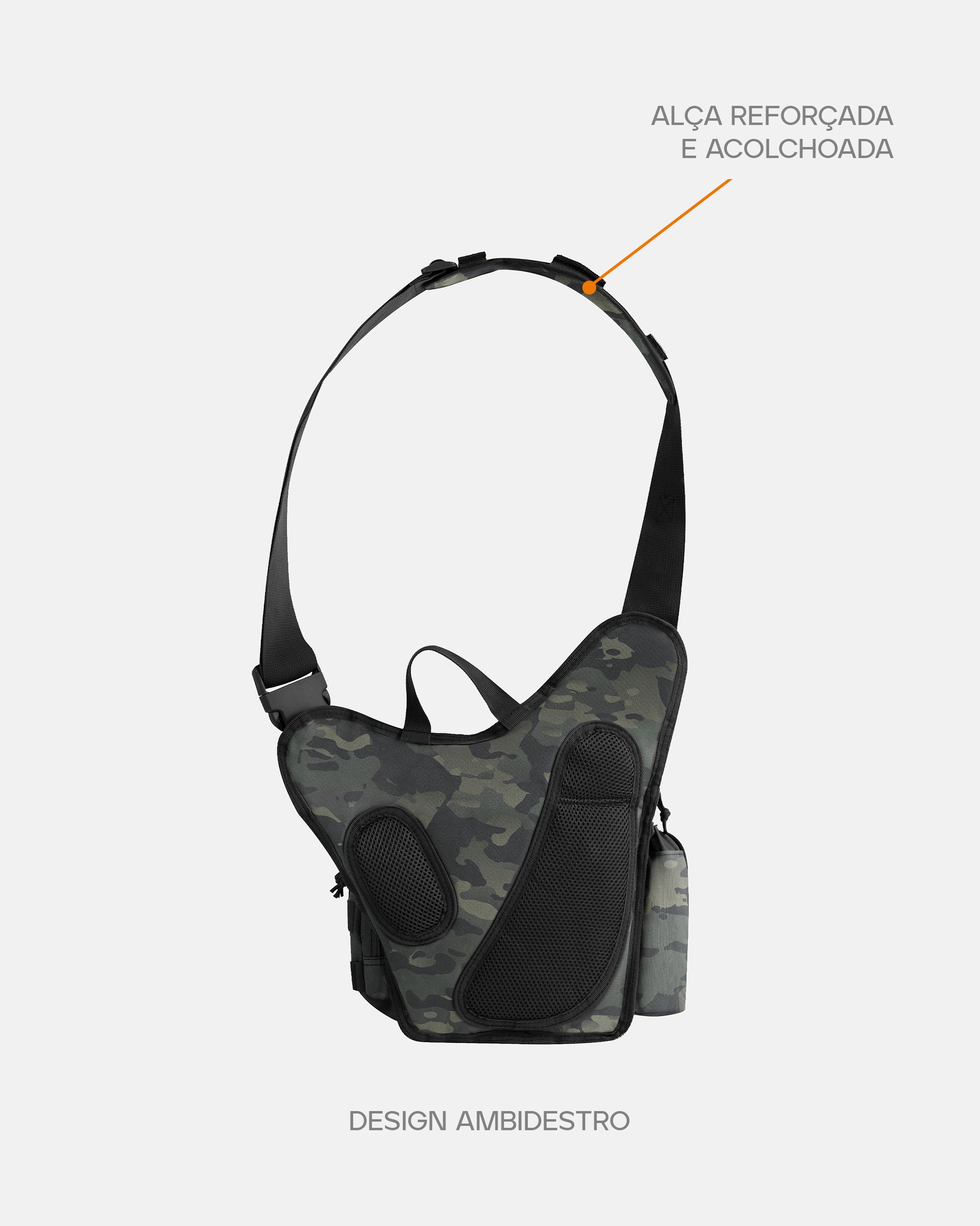 Bolsa de Ombro Urban 2.0 10L - Warskin Black