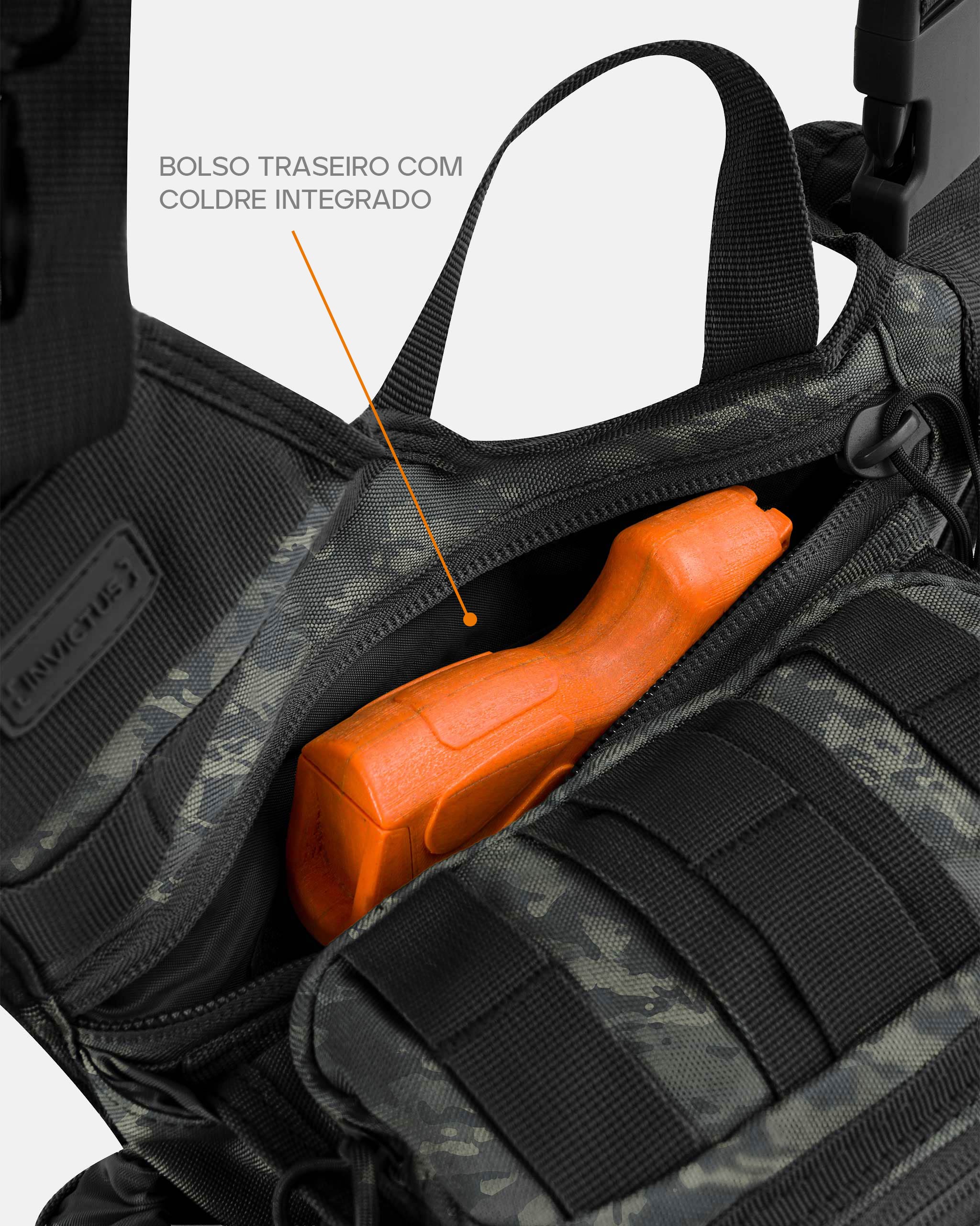 Bolsa de Ombro Urban 2.0 10L - Warskin Black - INVICTUS