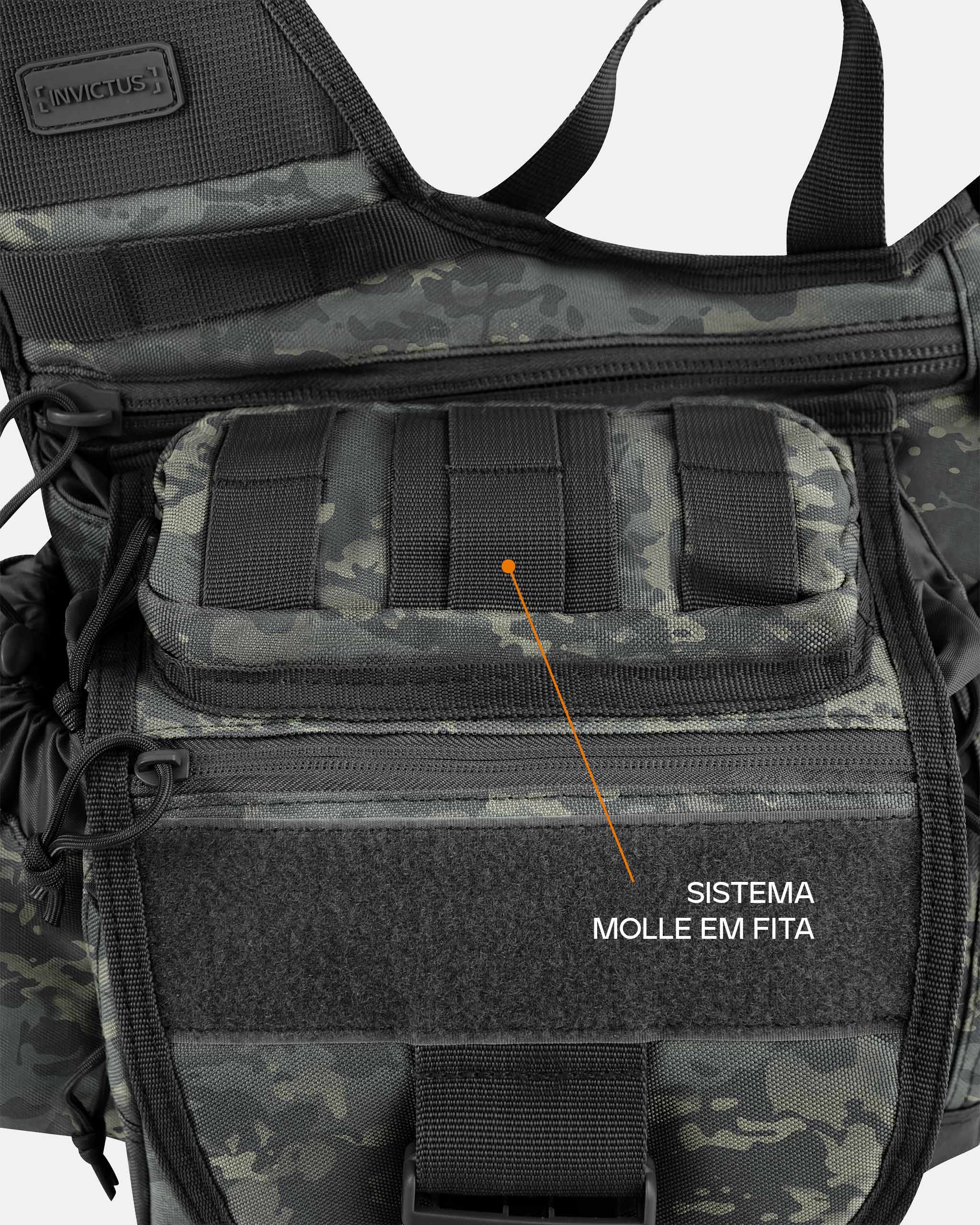 Bolsa de Ombro Urban 2.0 10L - Warskin Black - INVICTUS