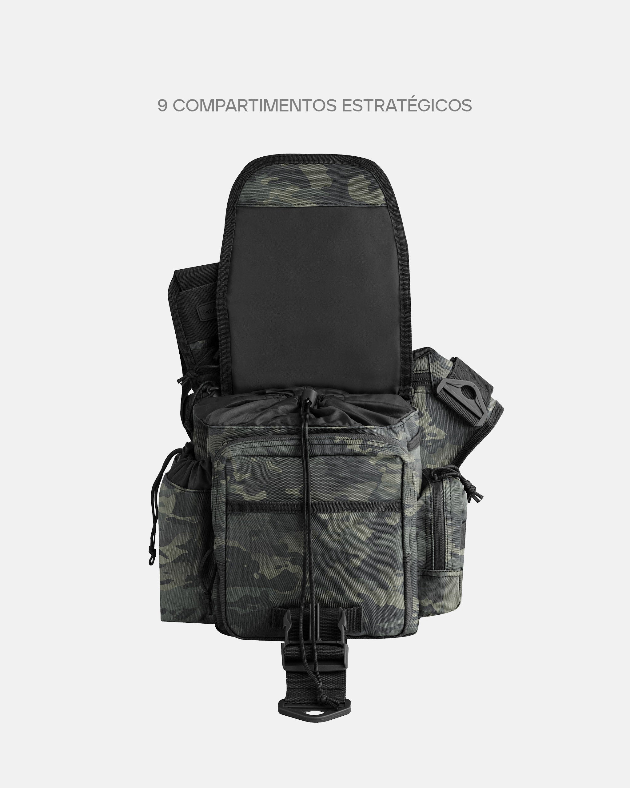 Bolsa de Ombro Urban 2.0 10L - Warskin Black - INVICTUS