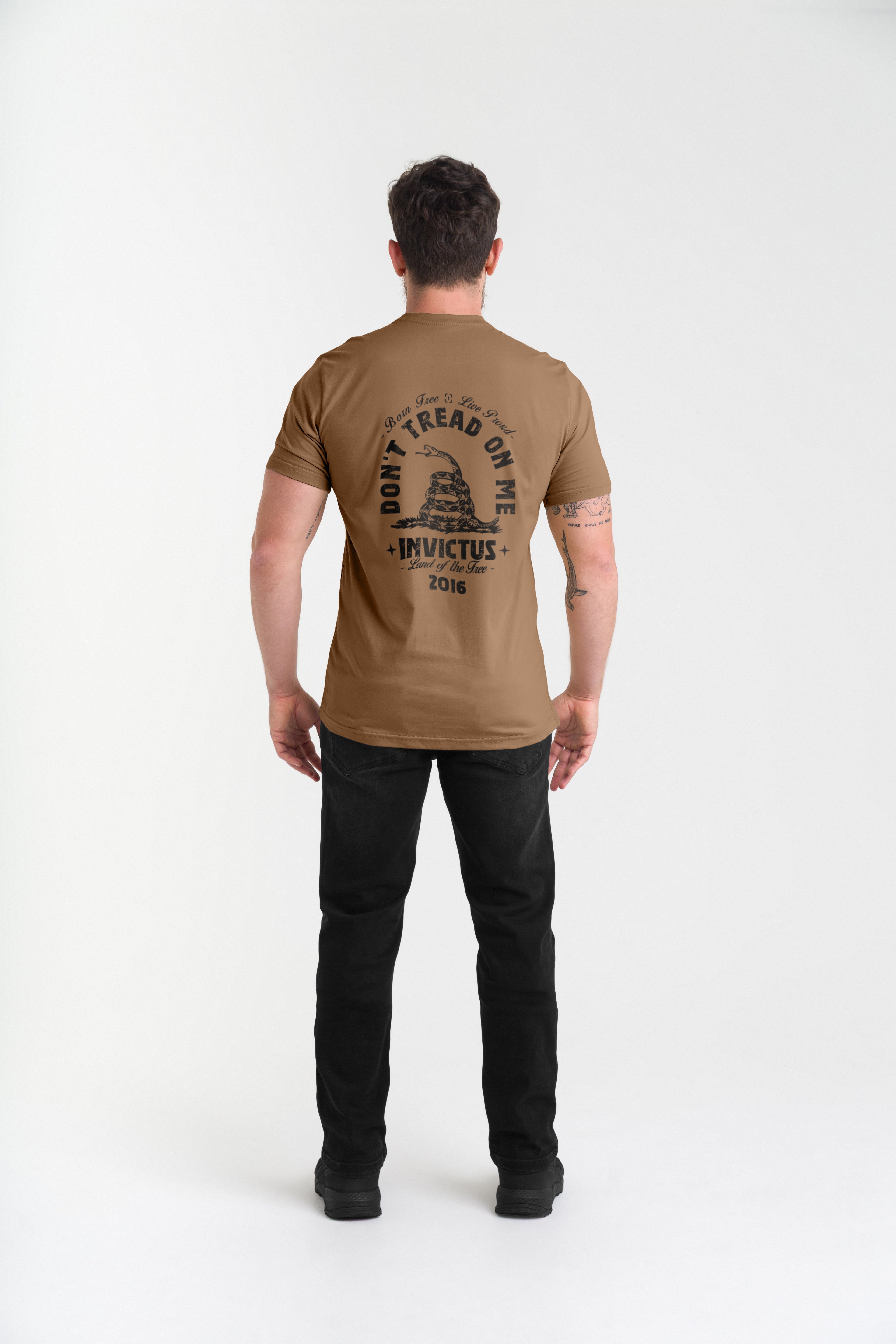 Camiseta Concept Don’t Tread Flag - Marrom