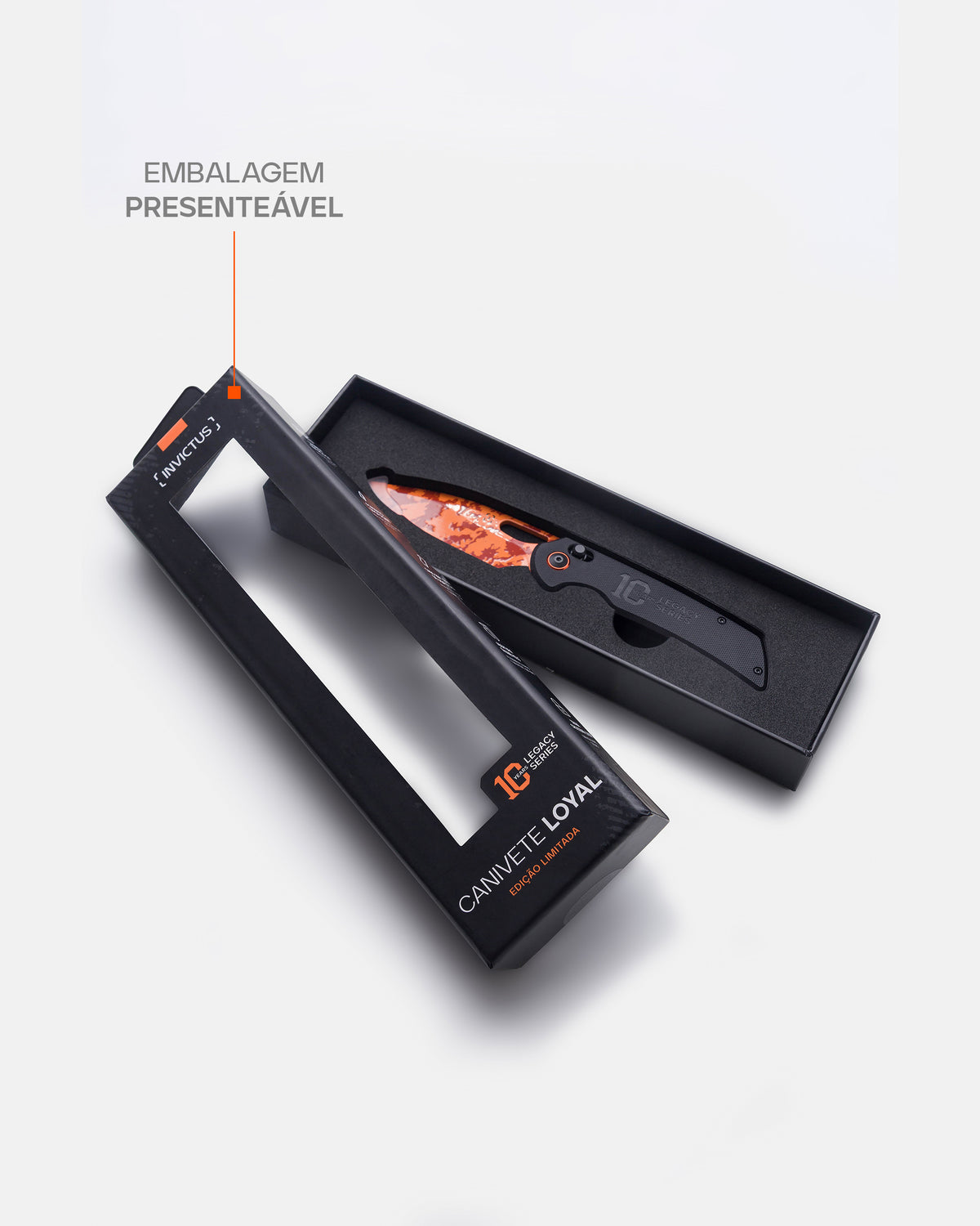 Canivete Loyal Legacy Series - Preto e Laranja