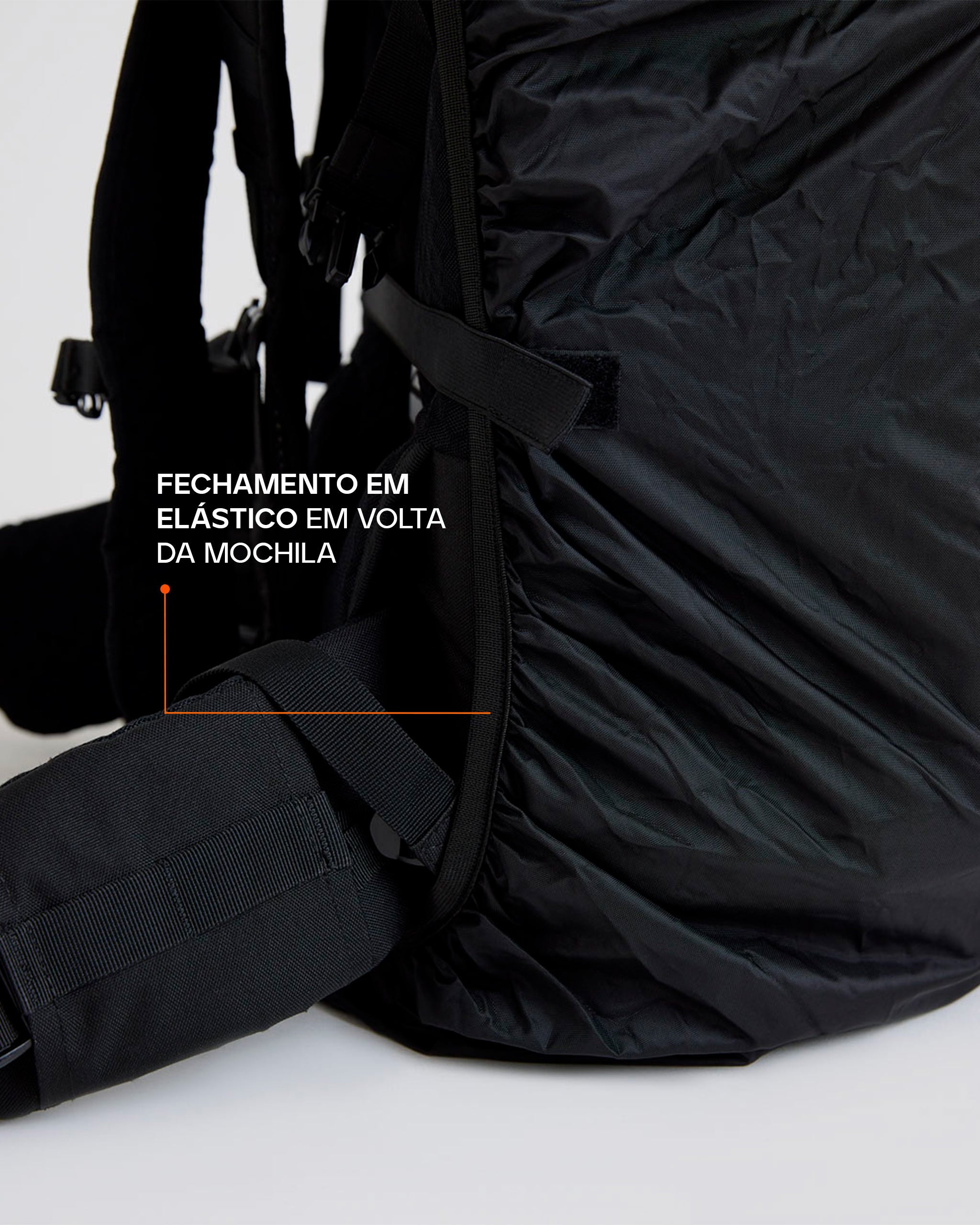 Capa de Chuva Drypack para Mochila 20L a 40L - Preta