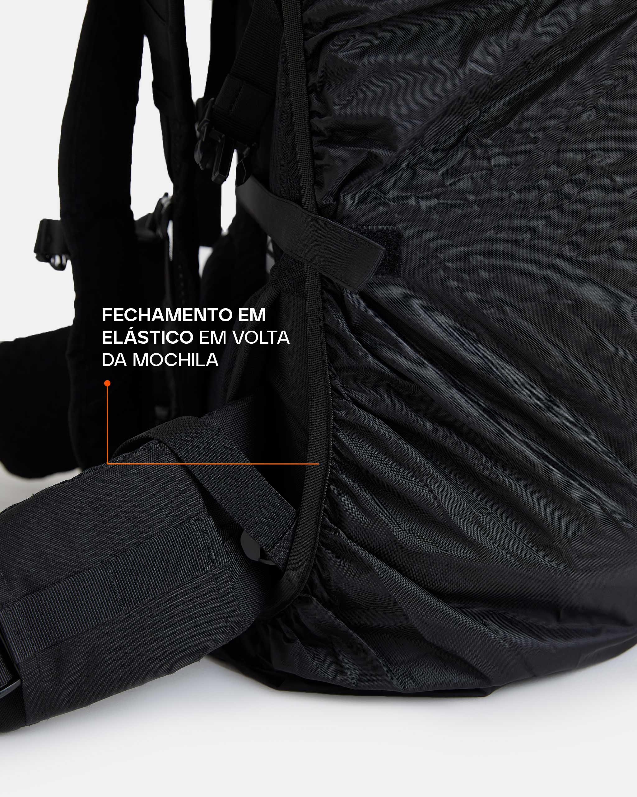 Capa de Chuva Drypack para Mochila 40L a 60L - Preta