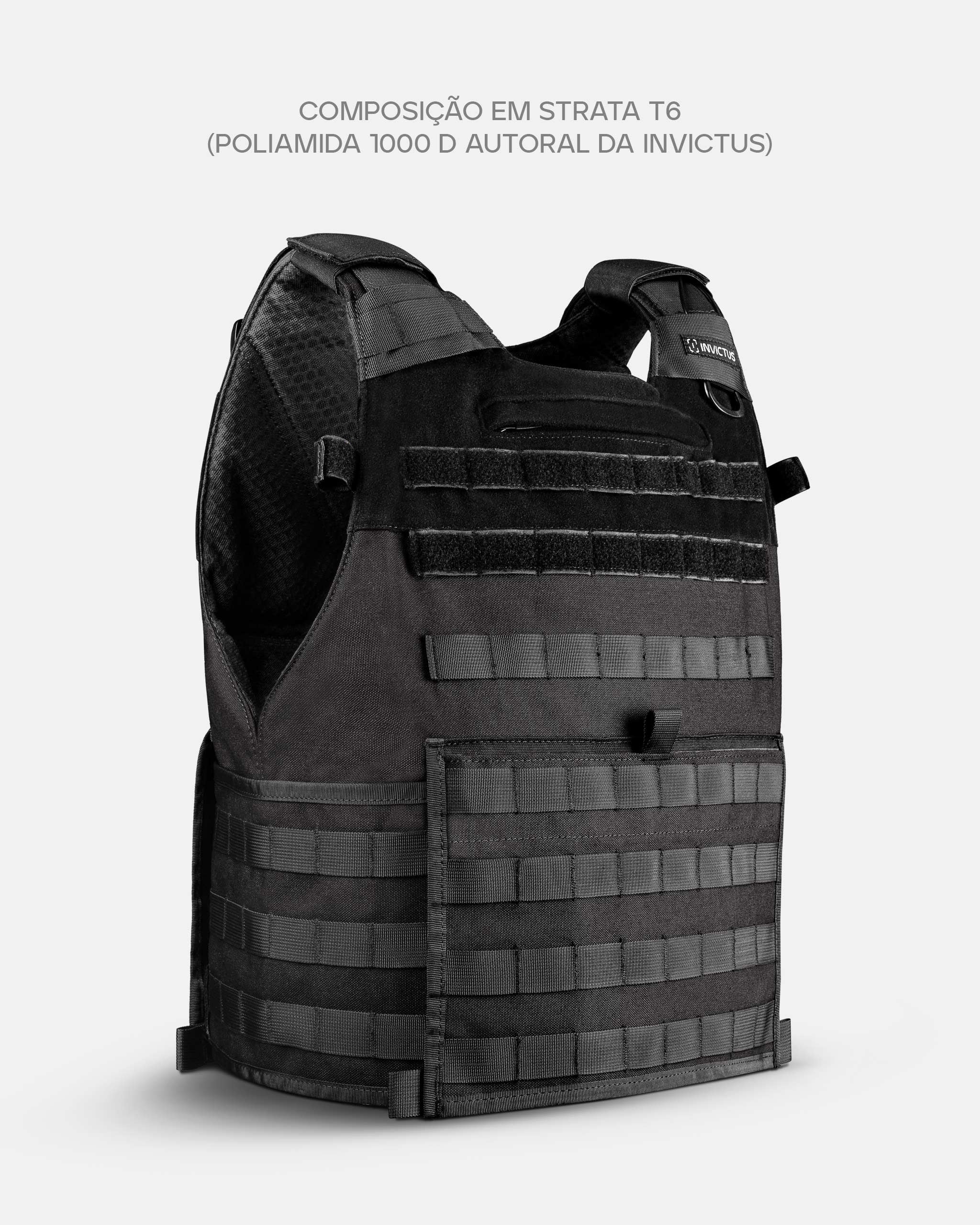 Capa de Colete Vulcano 2.0 - Preto