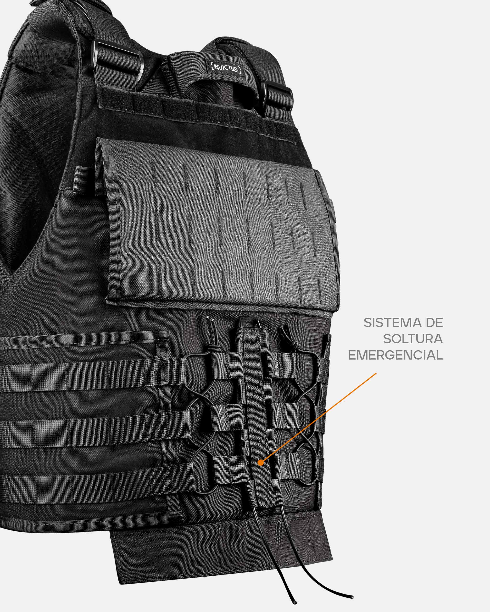 Capa de Colete Vulcano 2.0 - Preto