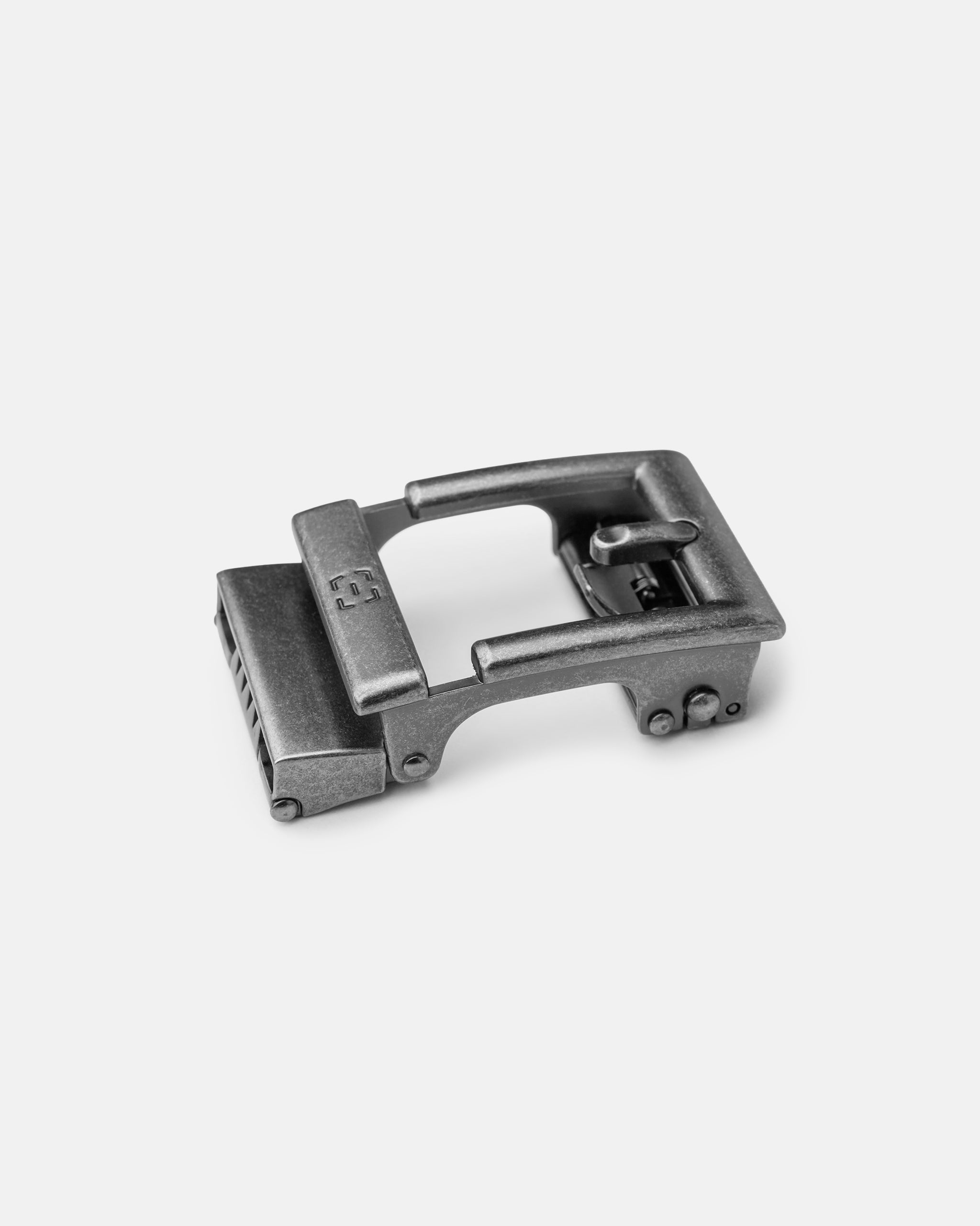 Fivela Prime para Cinto Grayman - Chumbo Escovado