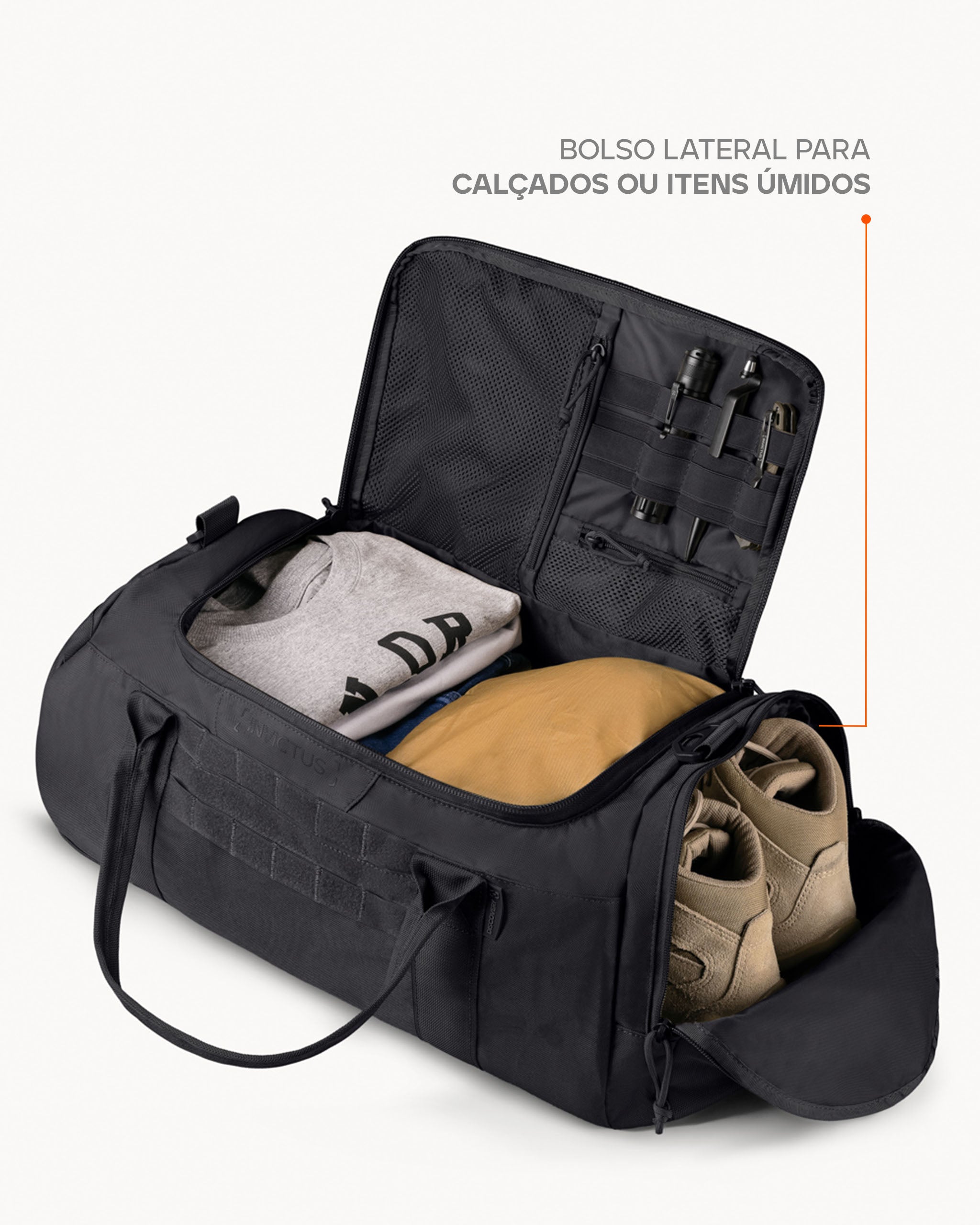Mala Duffel Bag Discovery 2.0 34L - Preta