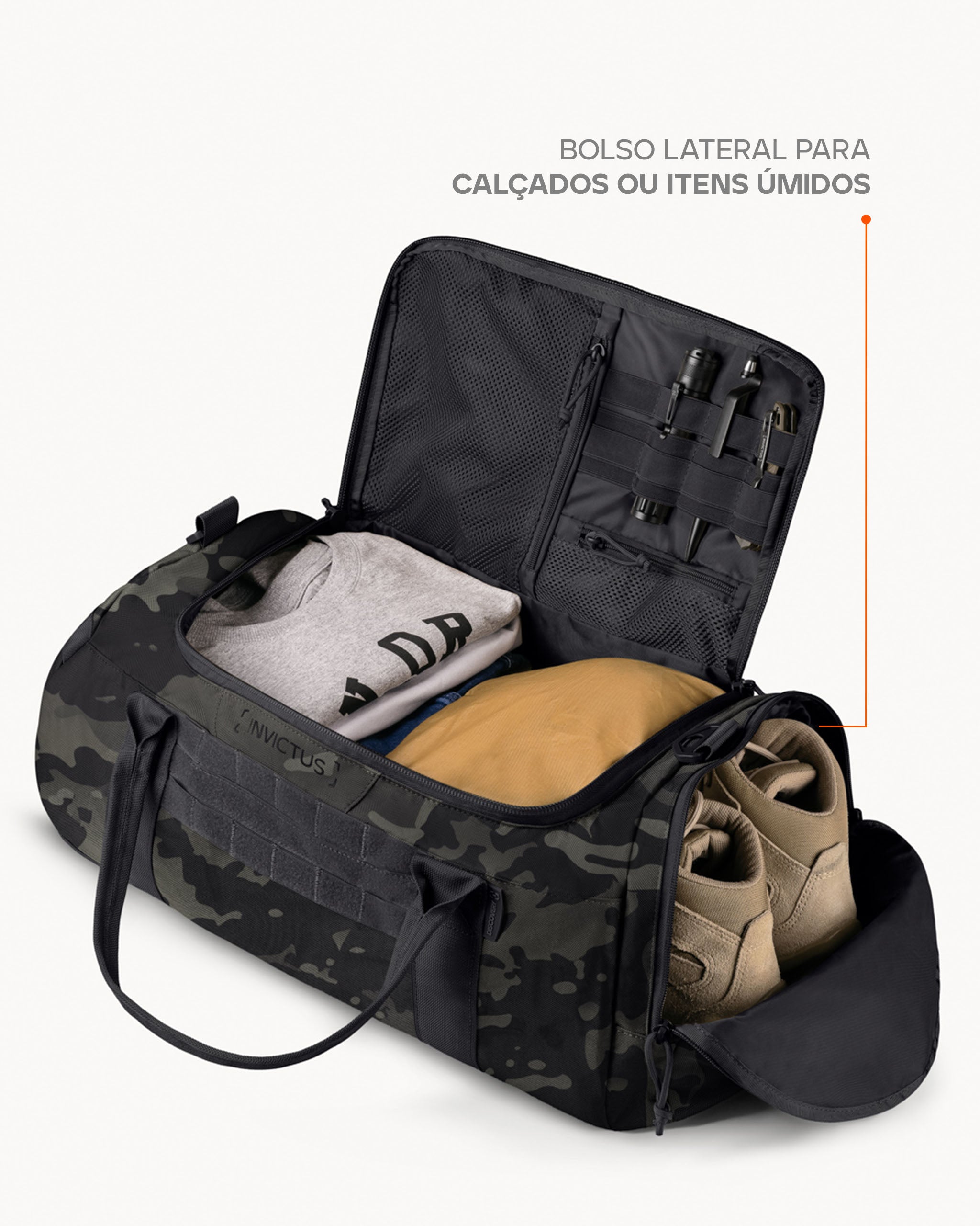 Mala Duffel Bag Discovery 2.0 34L - Warskin Black