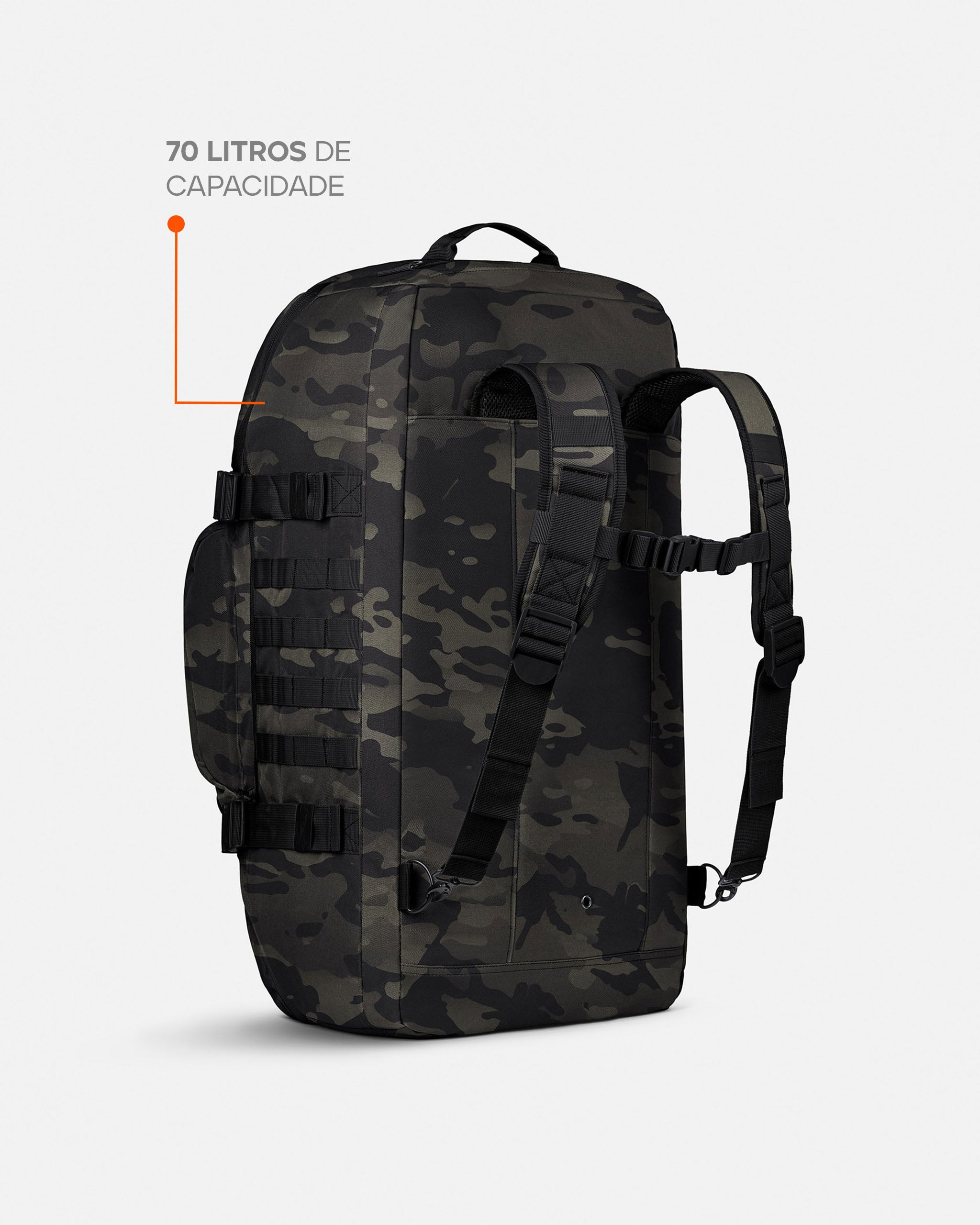 Mala/Mochila Expedition 2.0 70L - Warskin Black
