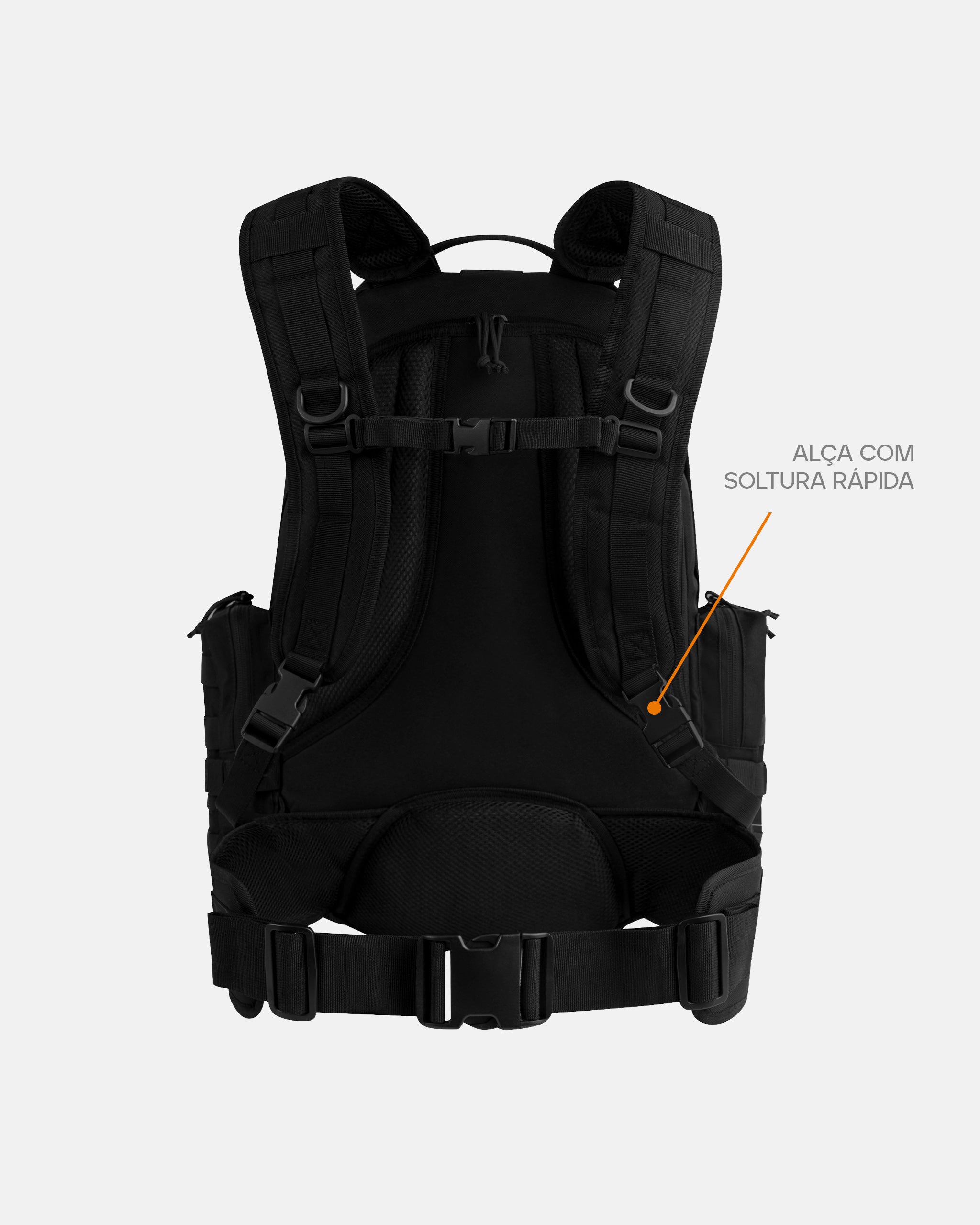 Mochila Defender 2.0 55L - Preta