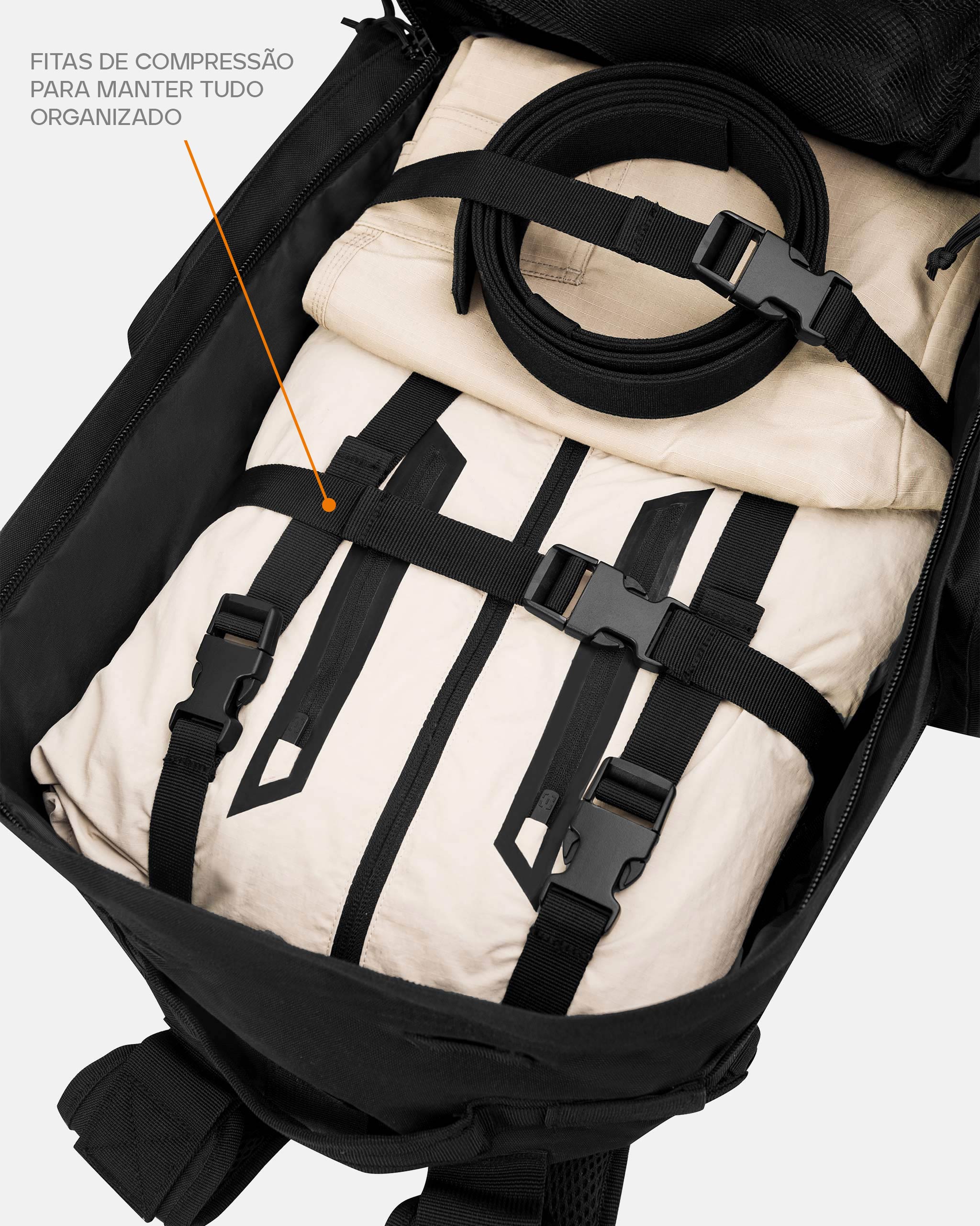 Mochila Defender 2.0 55L - Preta