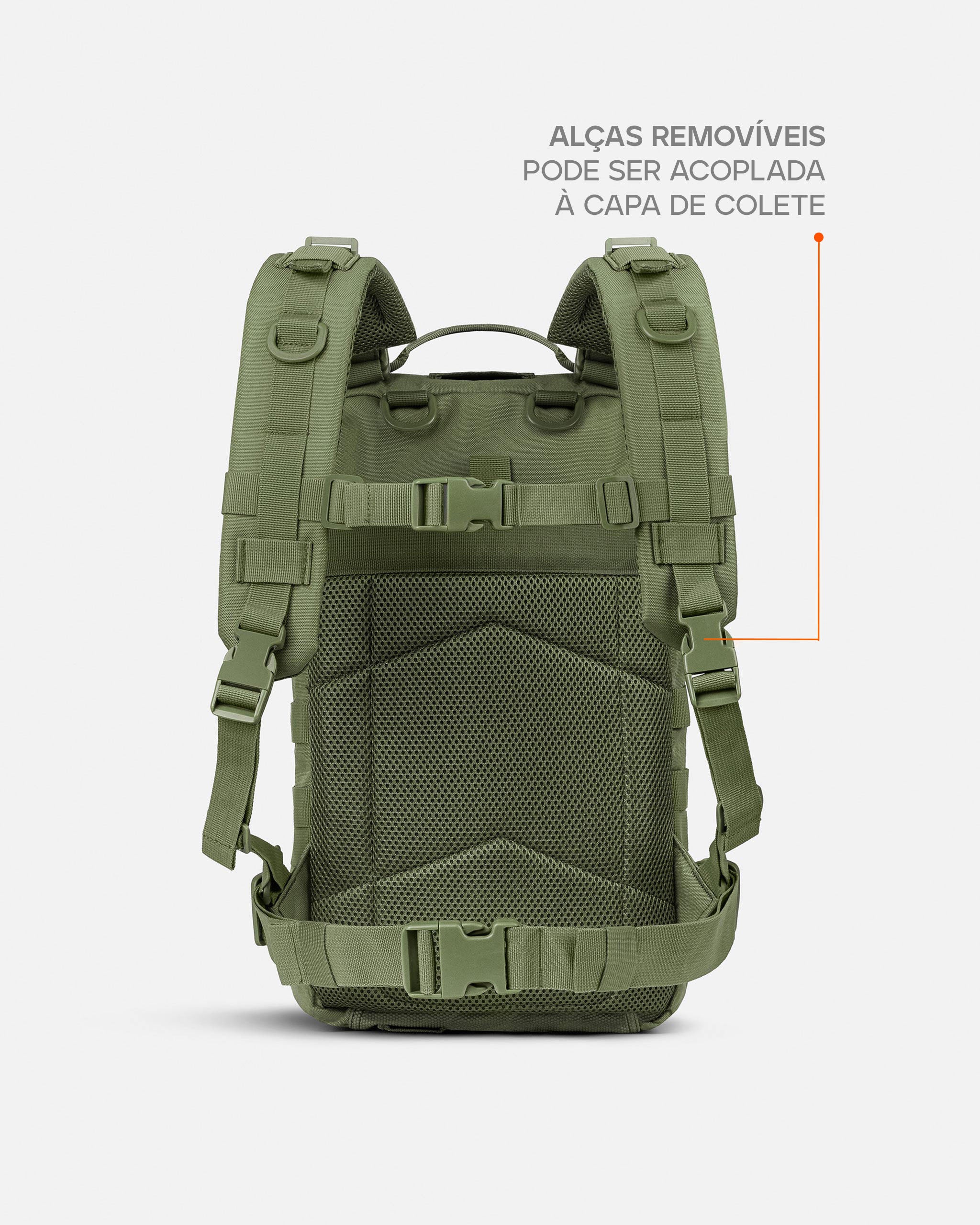 Mochila Tática Assault 2.0 30L - Verde