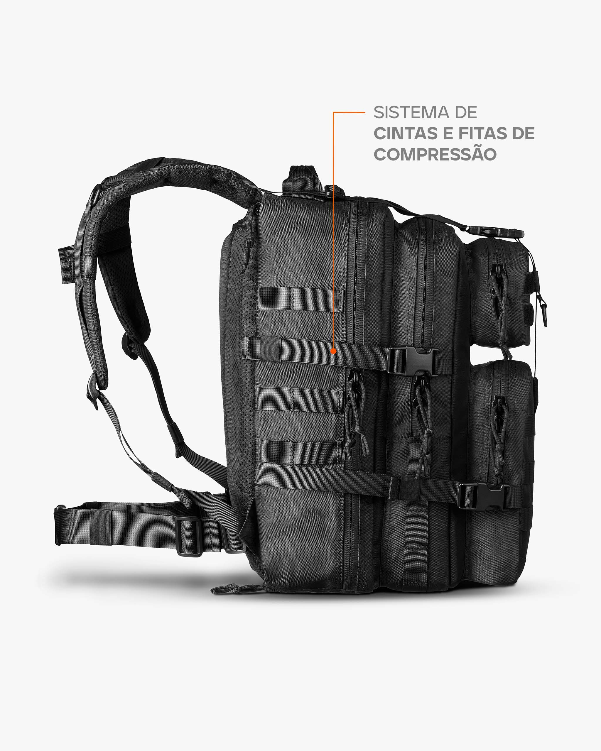 Mochila Assault Urban 35L - Preta