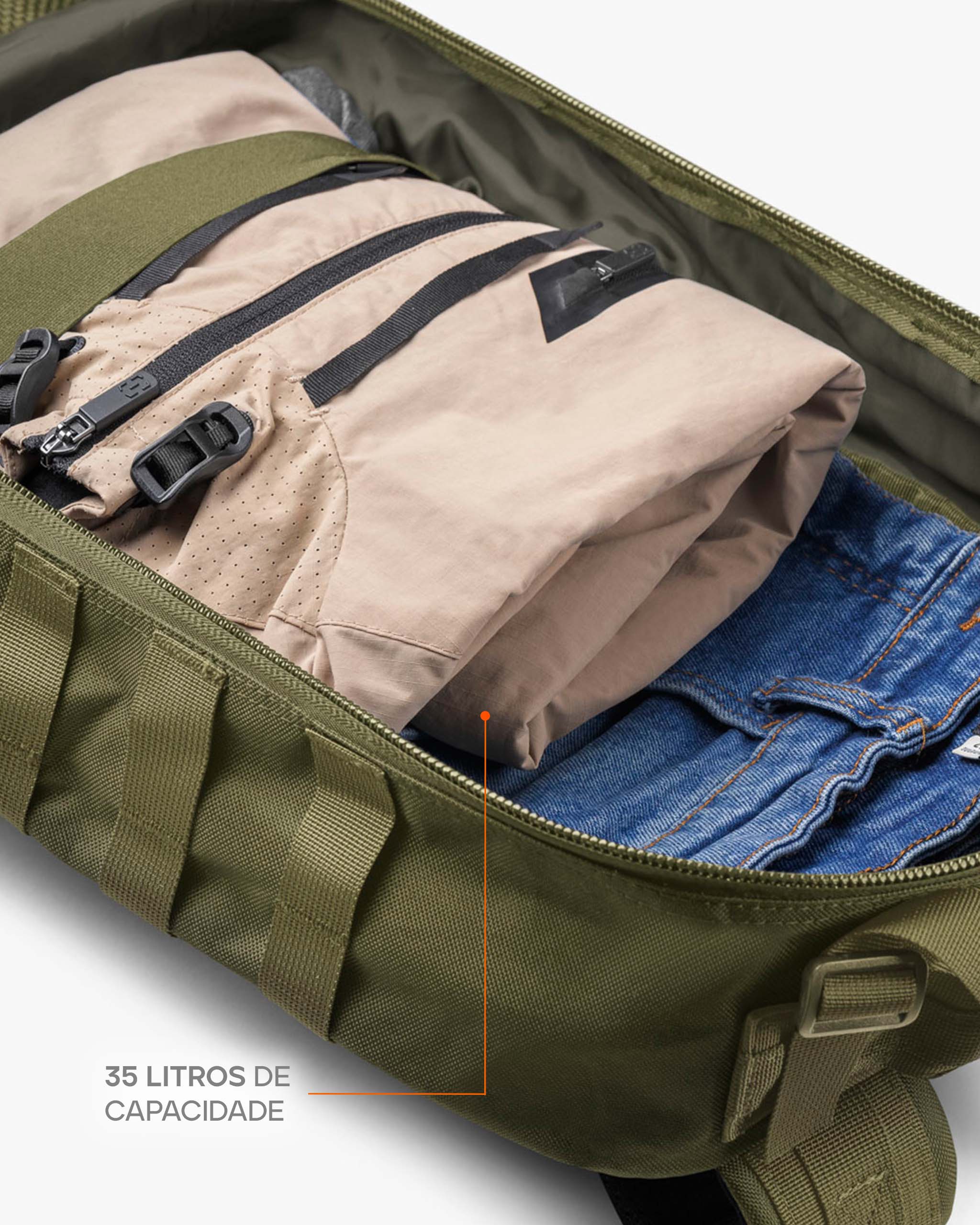 Mochila Assault Urban 35L - Verde Oliva