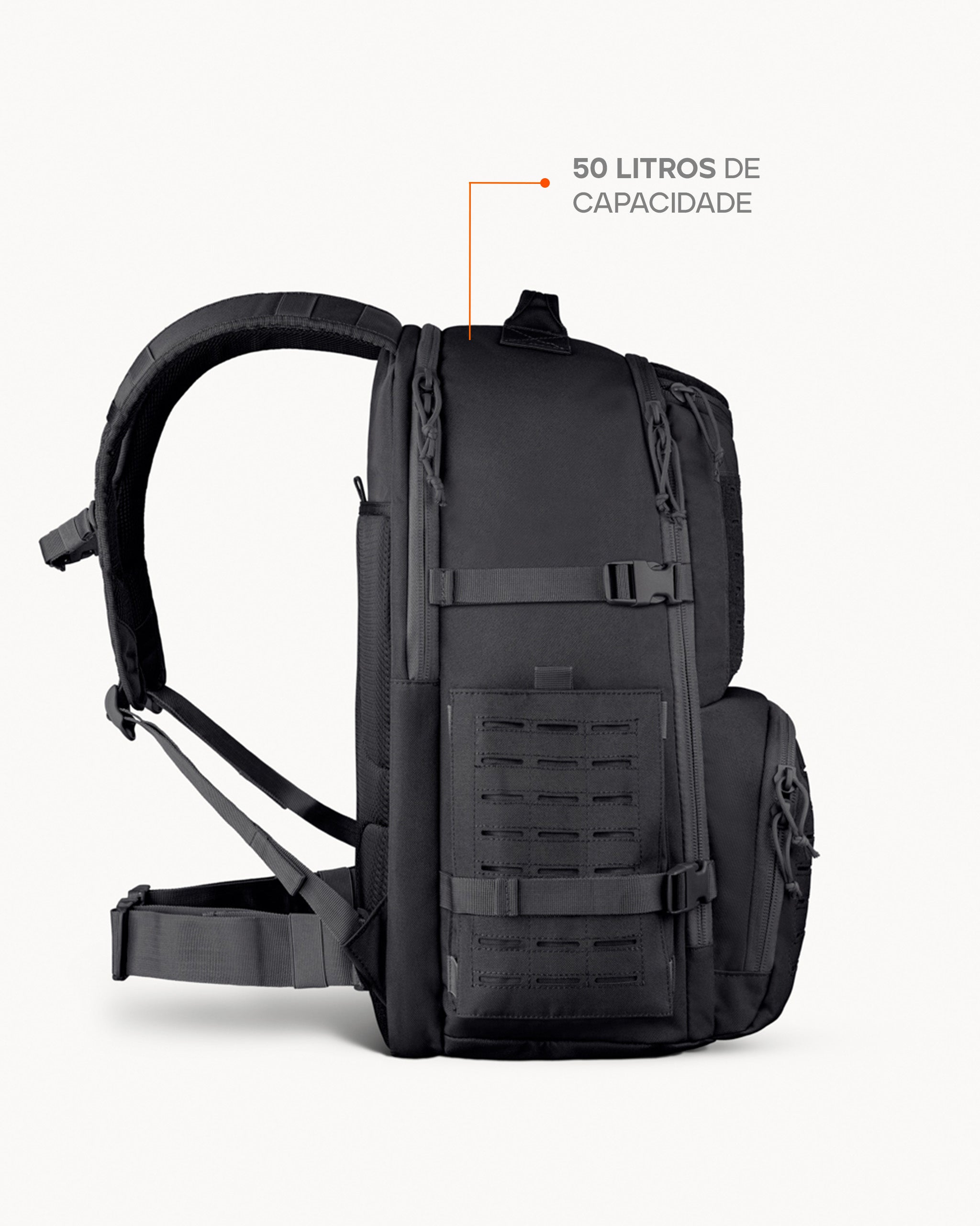 Mochila Commander 2.0 50L - Preta