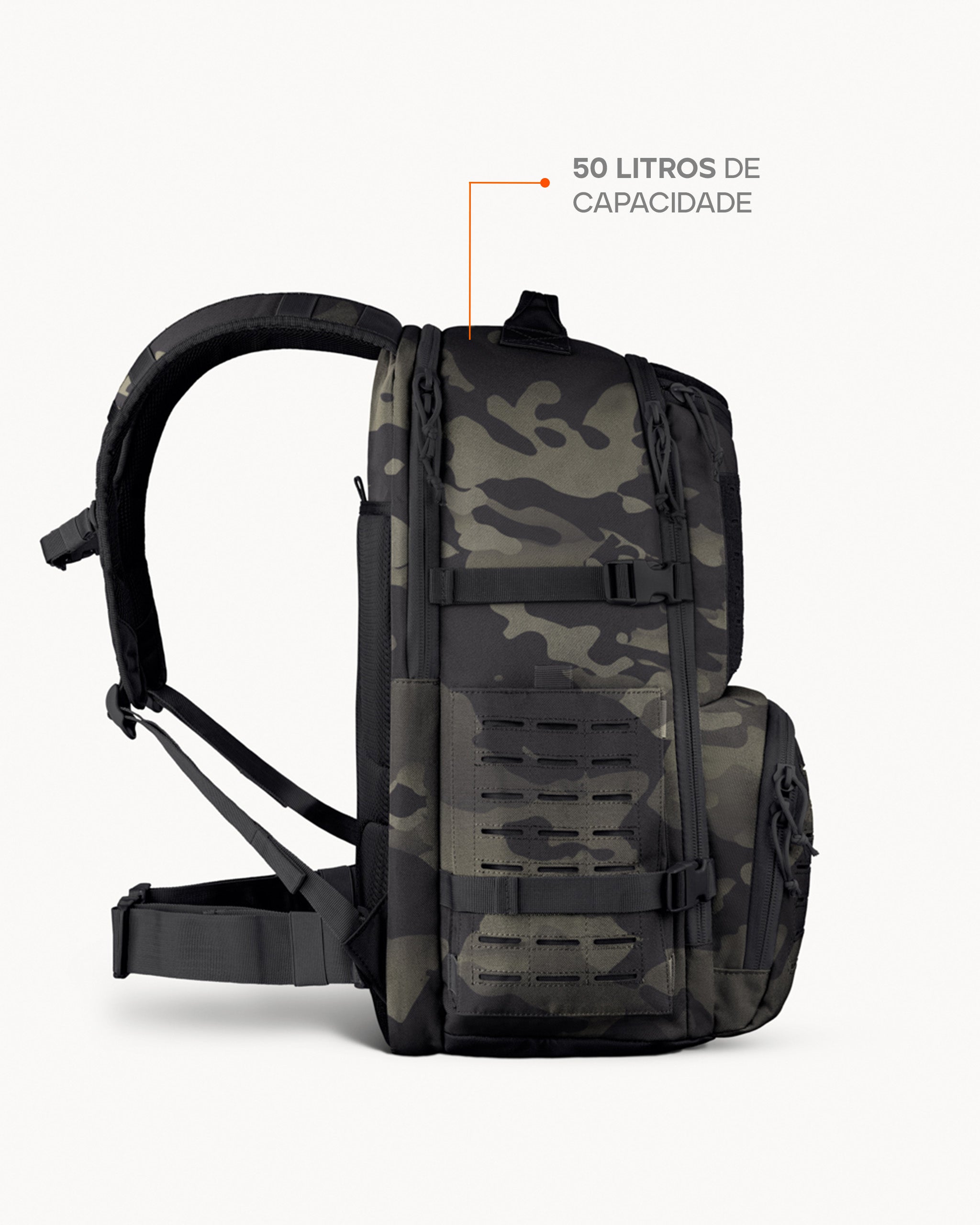 Mochila Commander 2.0 50L - Warskin Black