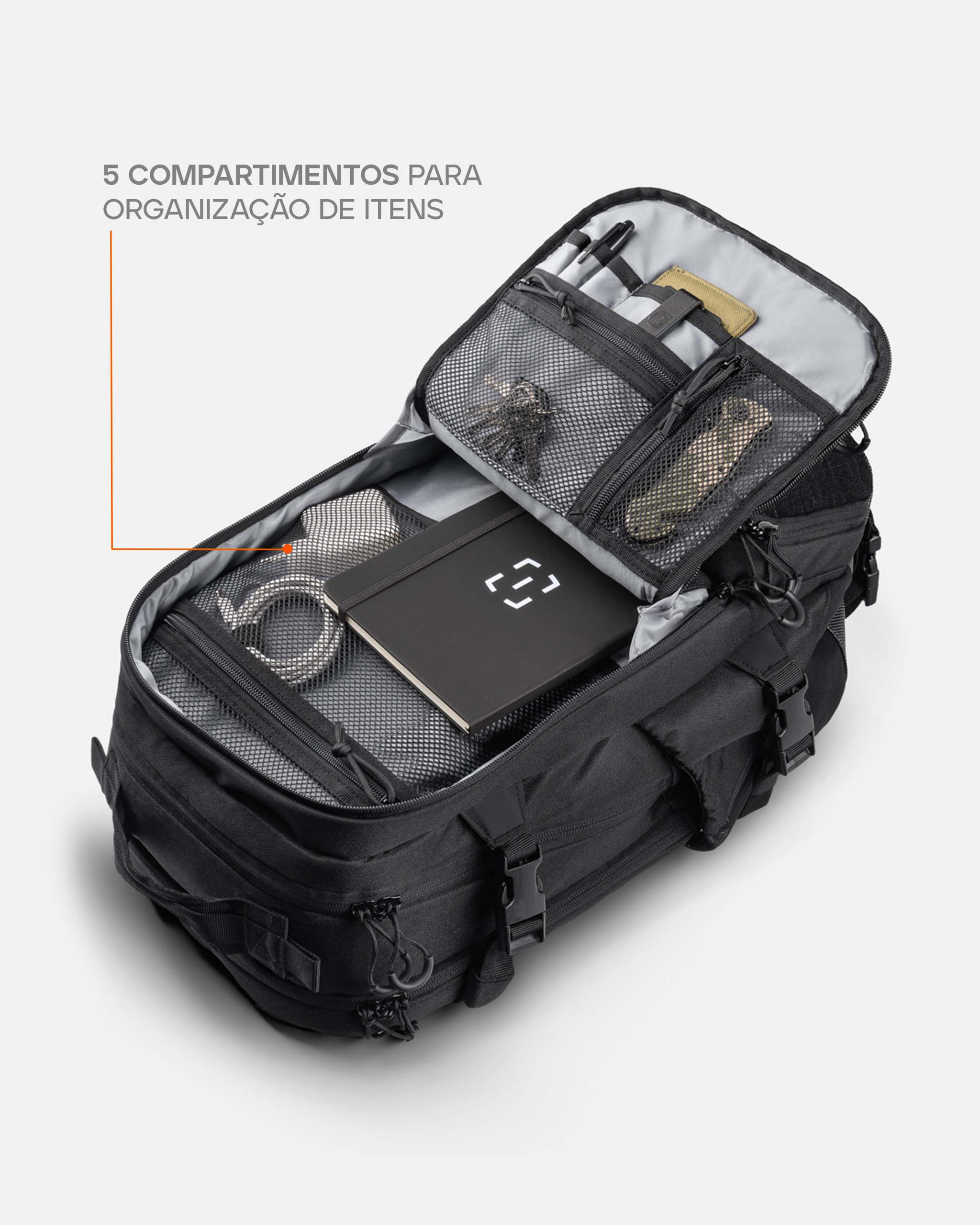 Mochila Tática Rover PRO 30L - Preta