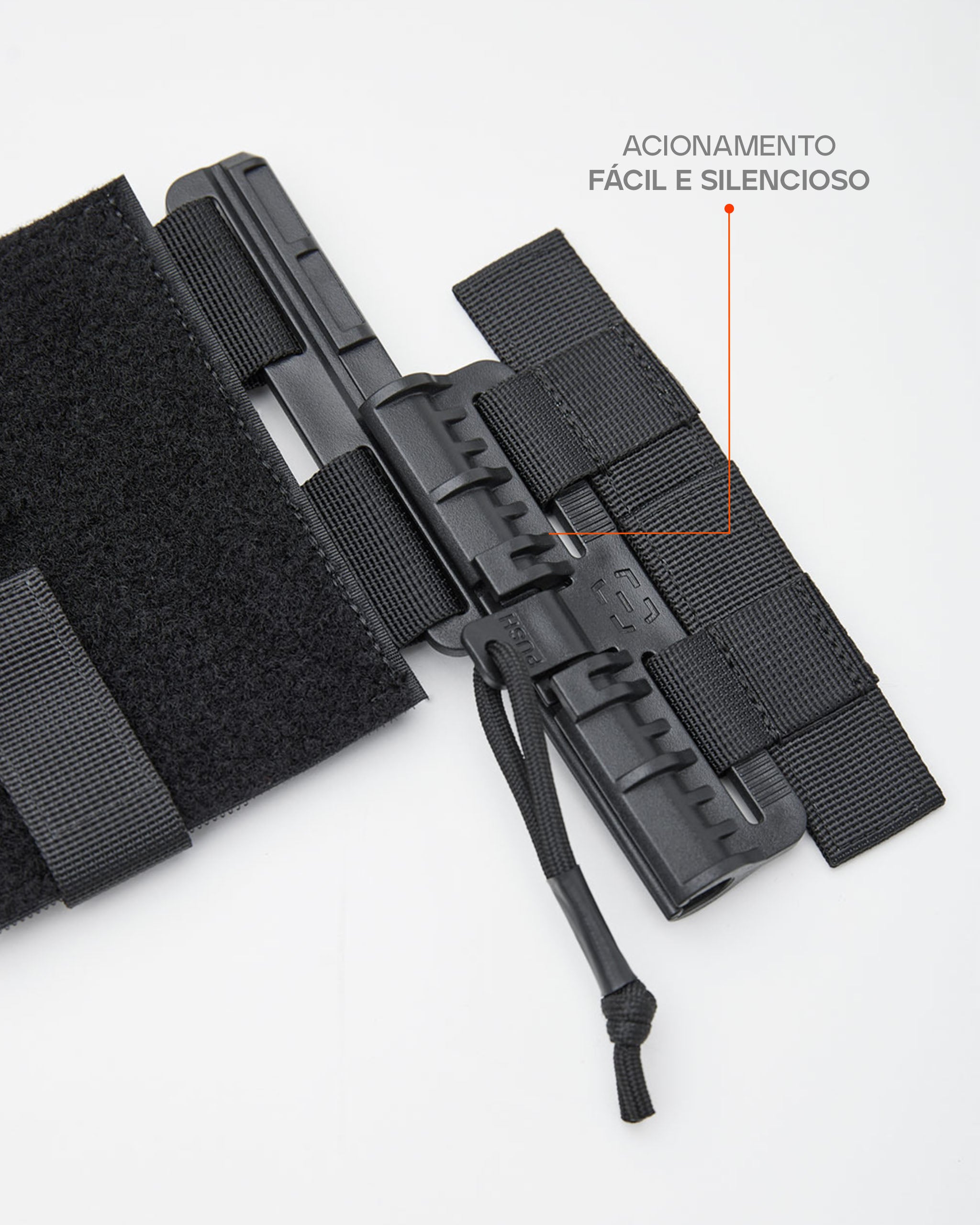 Sistema de Soltura Rápida de Coletes - Preto