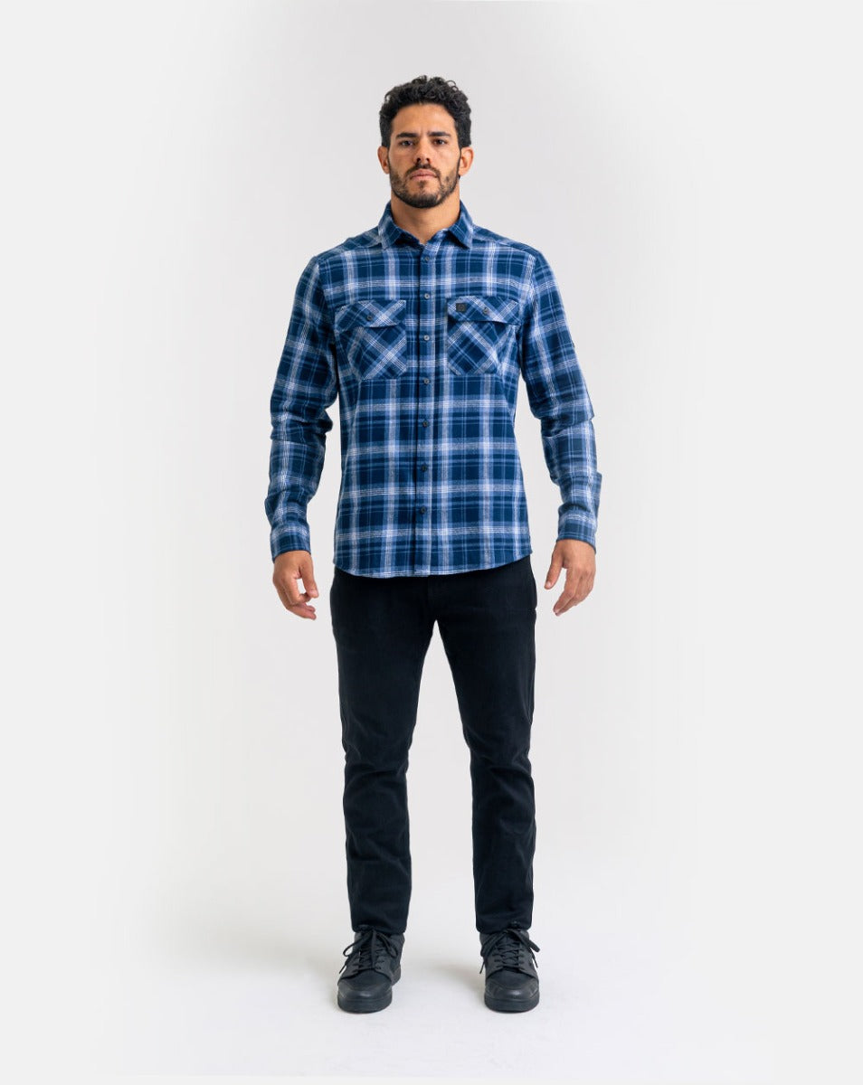 Camisa Lumberjack Relief - Azul