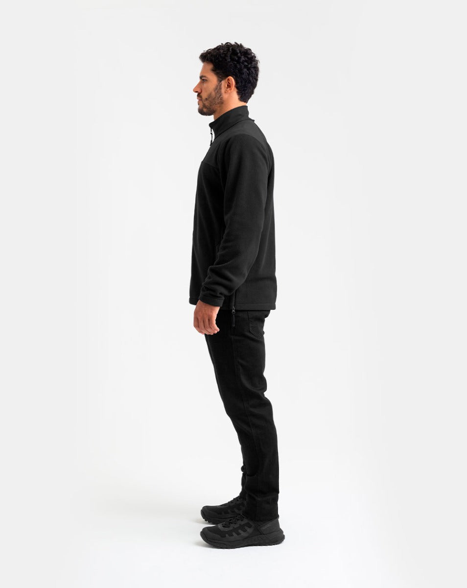 Jaqueta Fleece Snow - Preta