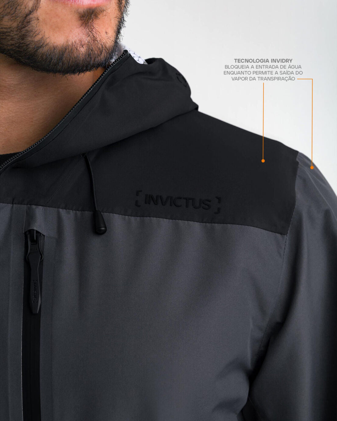 Jaqueta Overland - Chumbo e Preta
