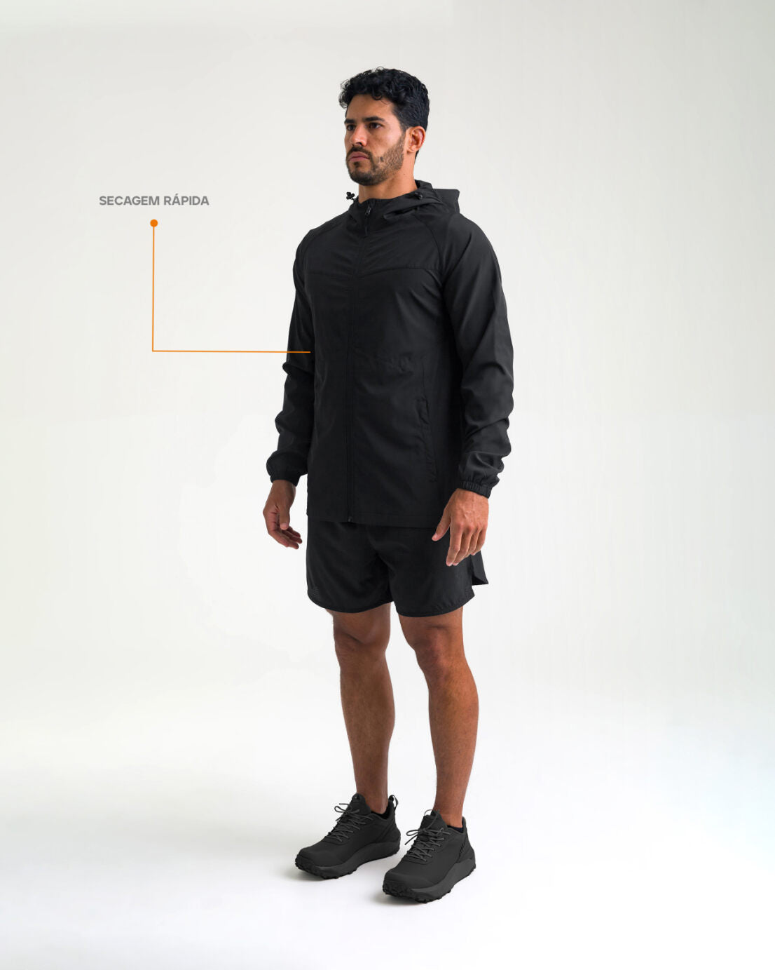 Jaqueta Corta - Vento Vortex - Preta