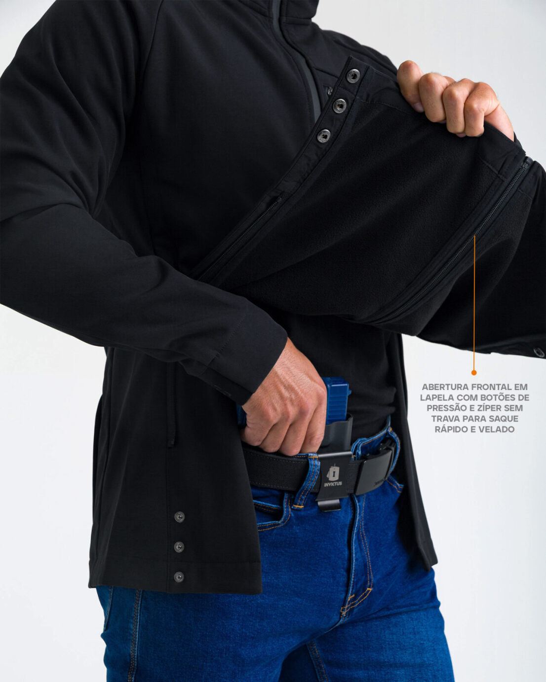 Jaqueta Covert - Preta