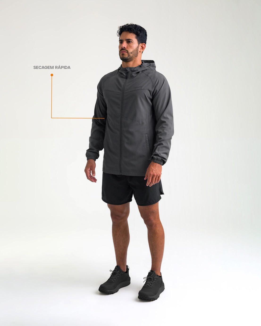 Jaqueta Corta - Vento Vortex - Chumbo