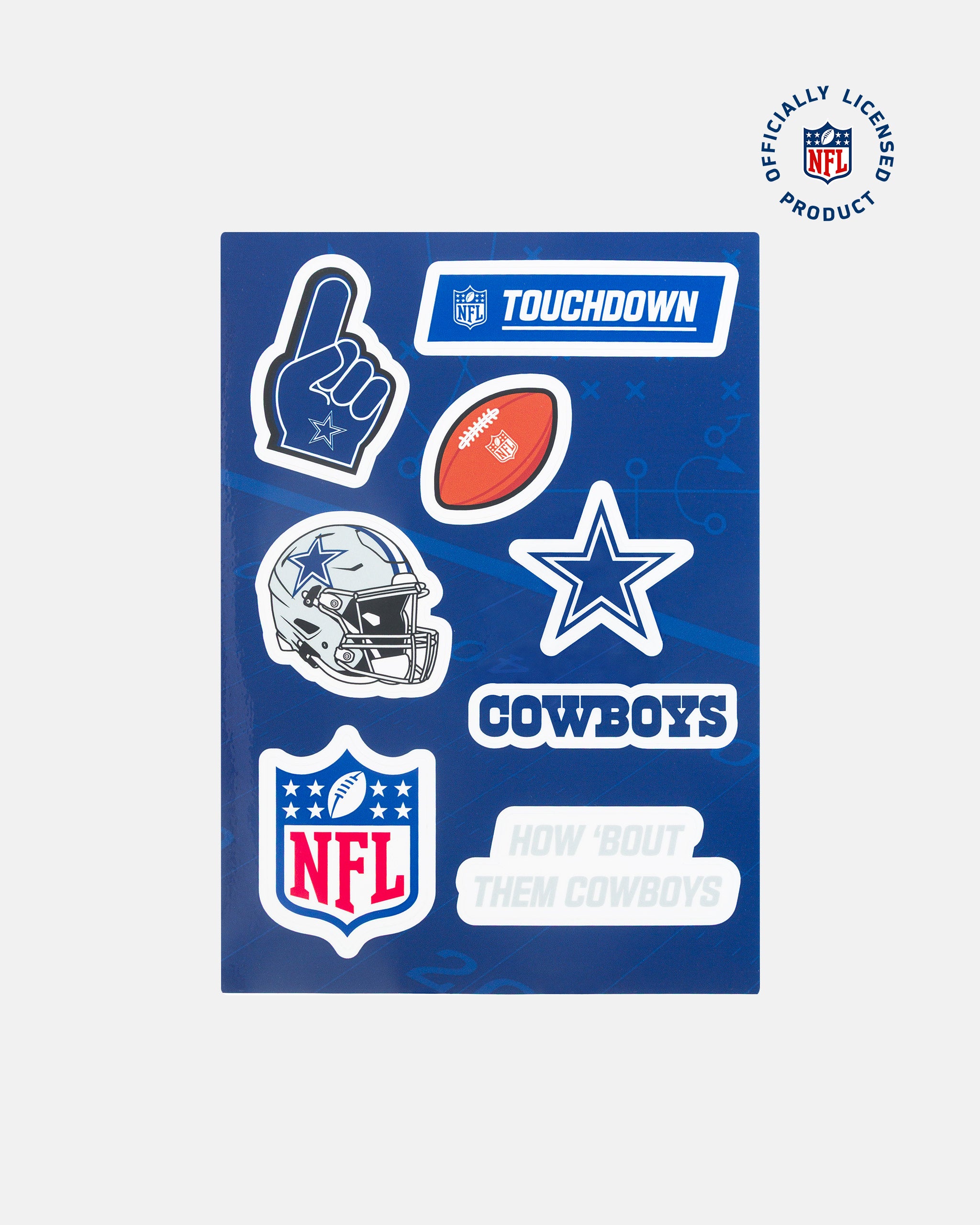 Cartela de Adesivo NFL
