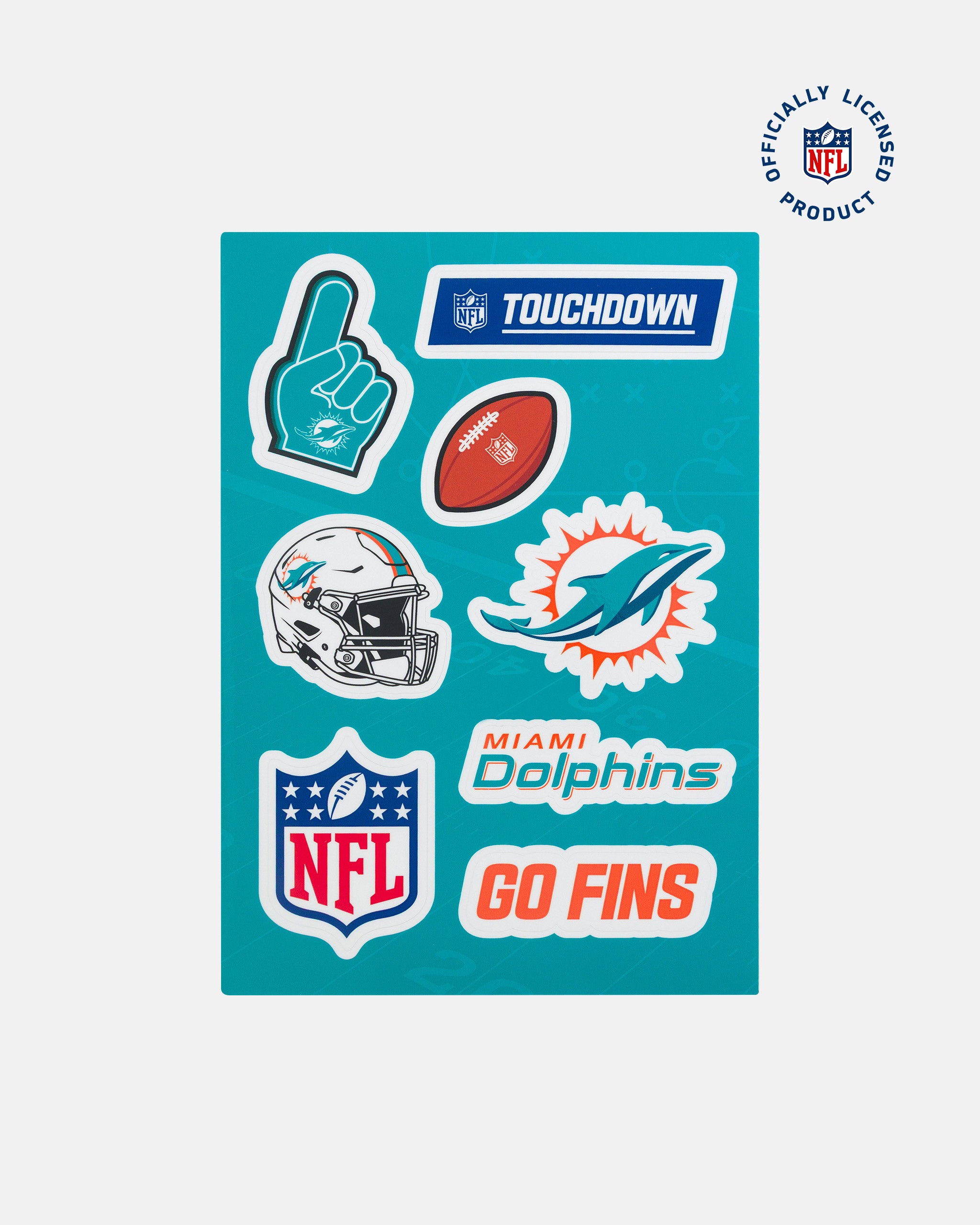Cartela de Adesivo NFL