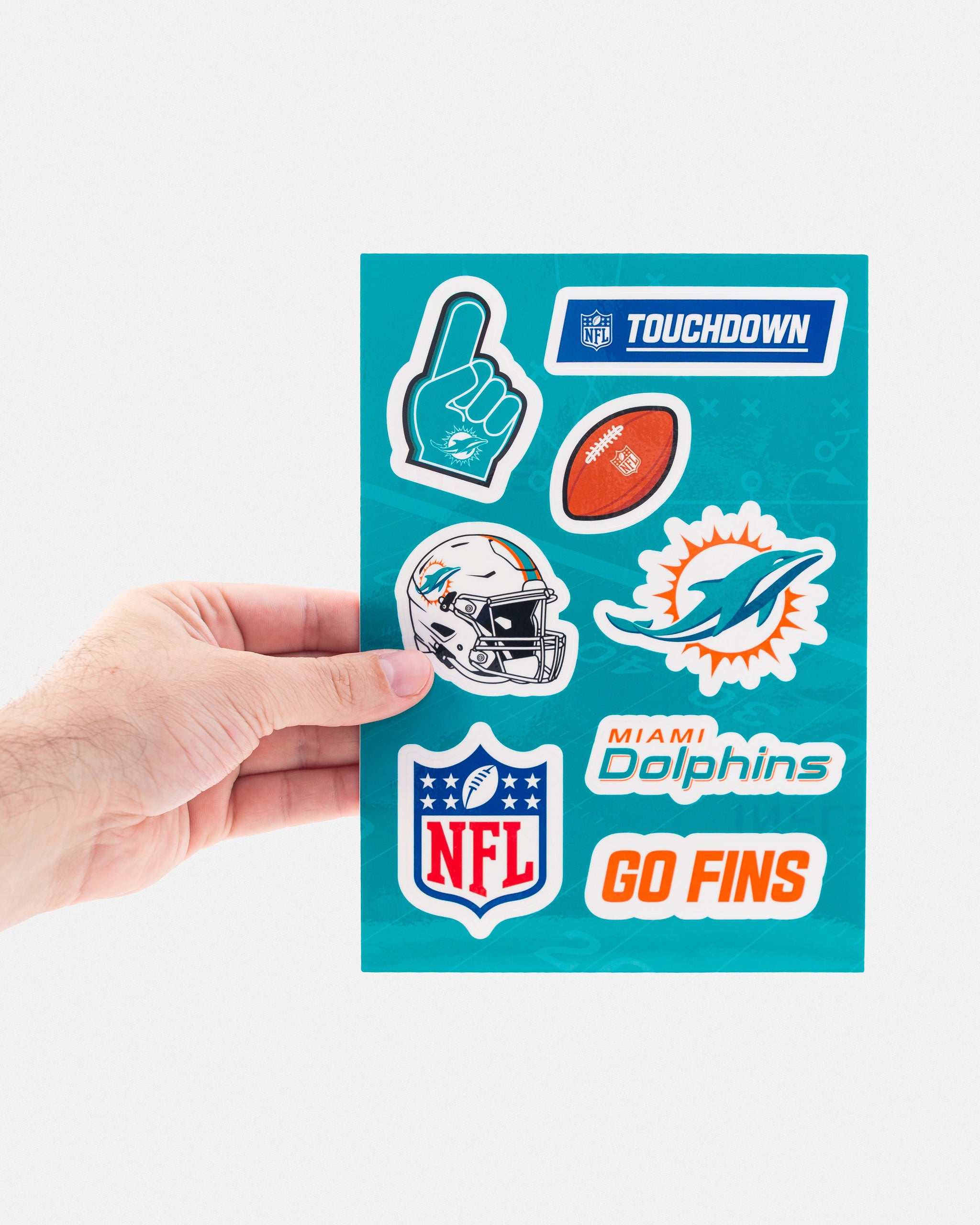 Cartela de Adesivo NFL
