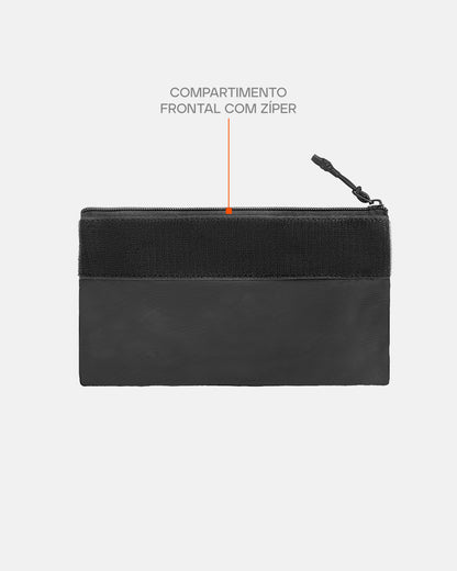 Bolso Canguru com Zíper para Plate Carrier Ares - Preto