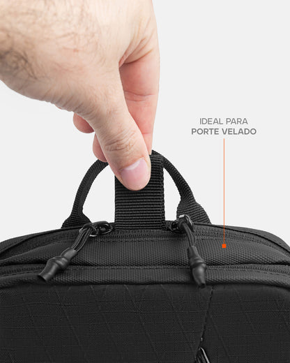 Bolsa de Ombro Side Grayman - Preta