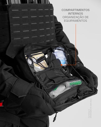 Bolso Modular Pochete para Plate Carrier Ares - Preto