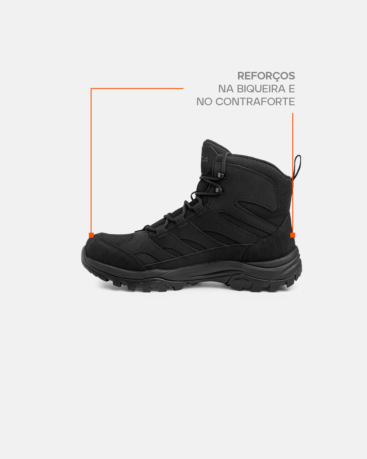 Bota Tractor Hiking 2.0 - Preta