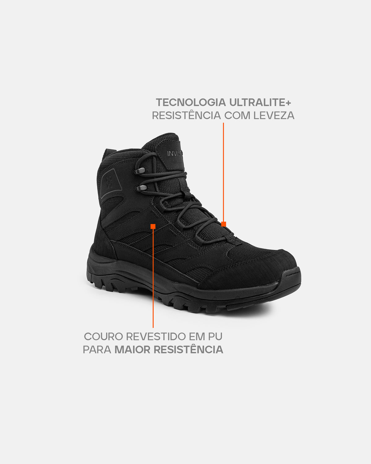 Bota Tractor Hiking 2.0 - Preta