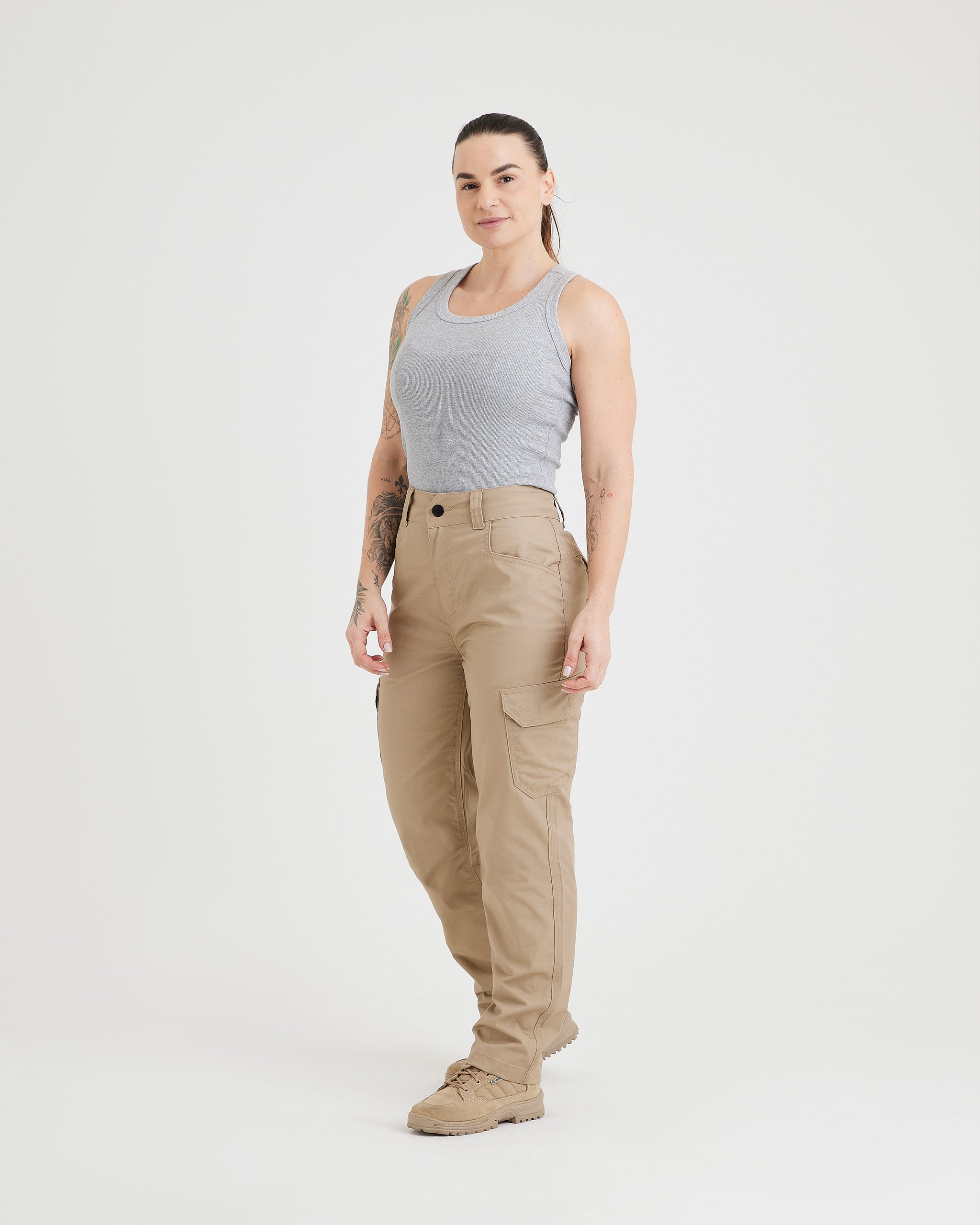 Calça Tática Bravery Feminina 2.0 - Cáqui