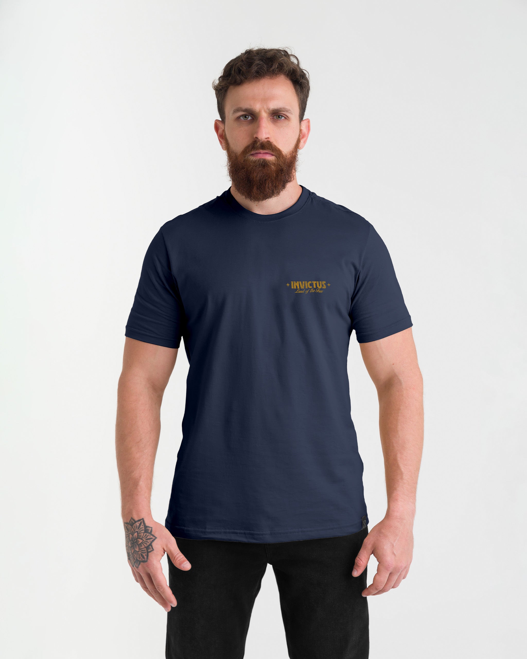 Camiseta Concept Don’t Tread Flag - Azul Marinho - INVICTUS