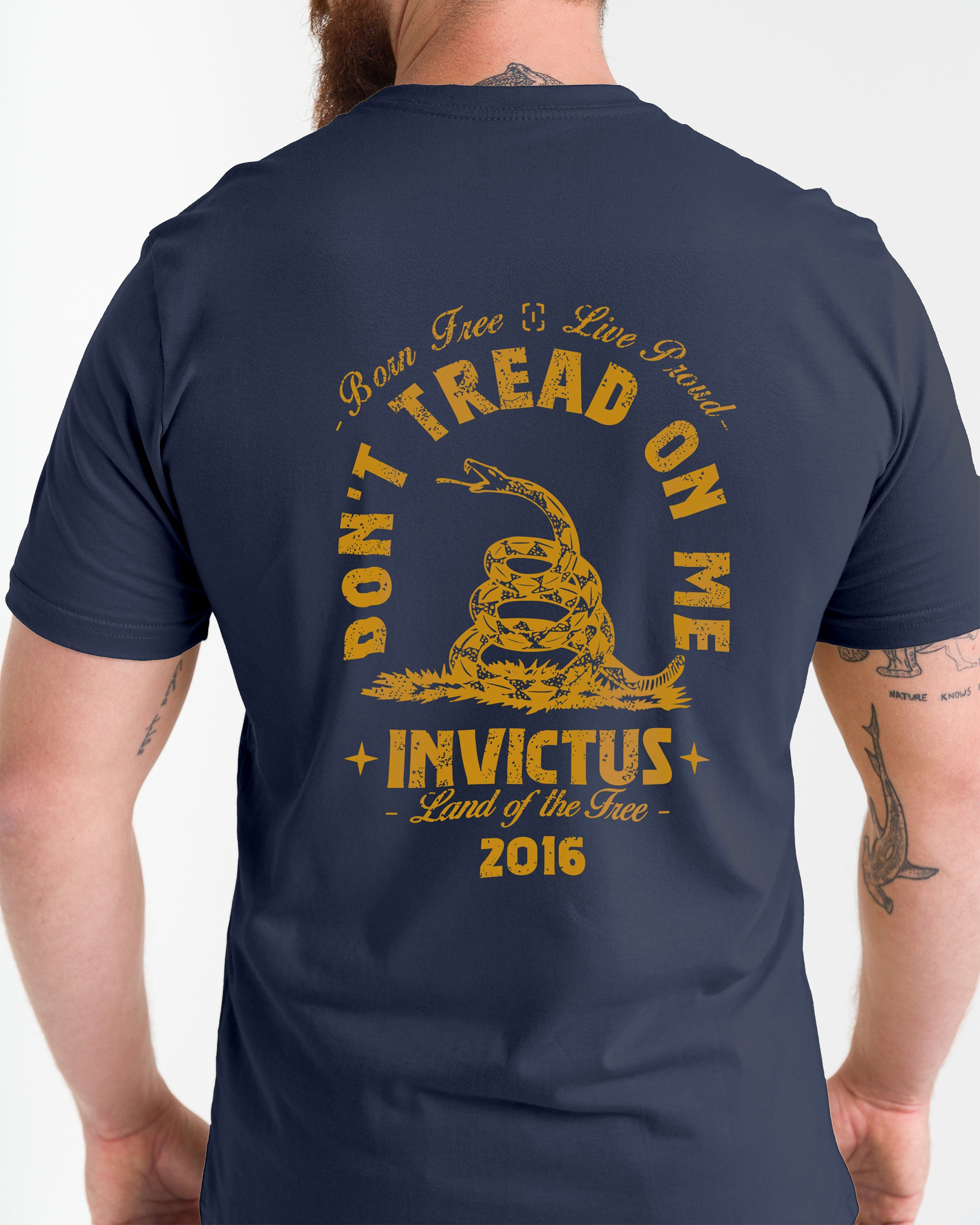 Camiseta Concept Don’t Tread Flag - Azul Marinho - INVICTUS
