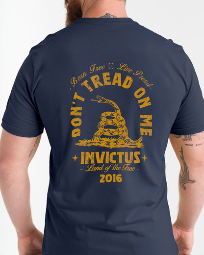 Camiseta Concept Don’t Tread Flag - Azul Marinho - INVICTUS