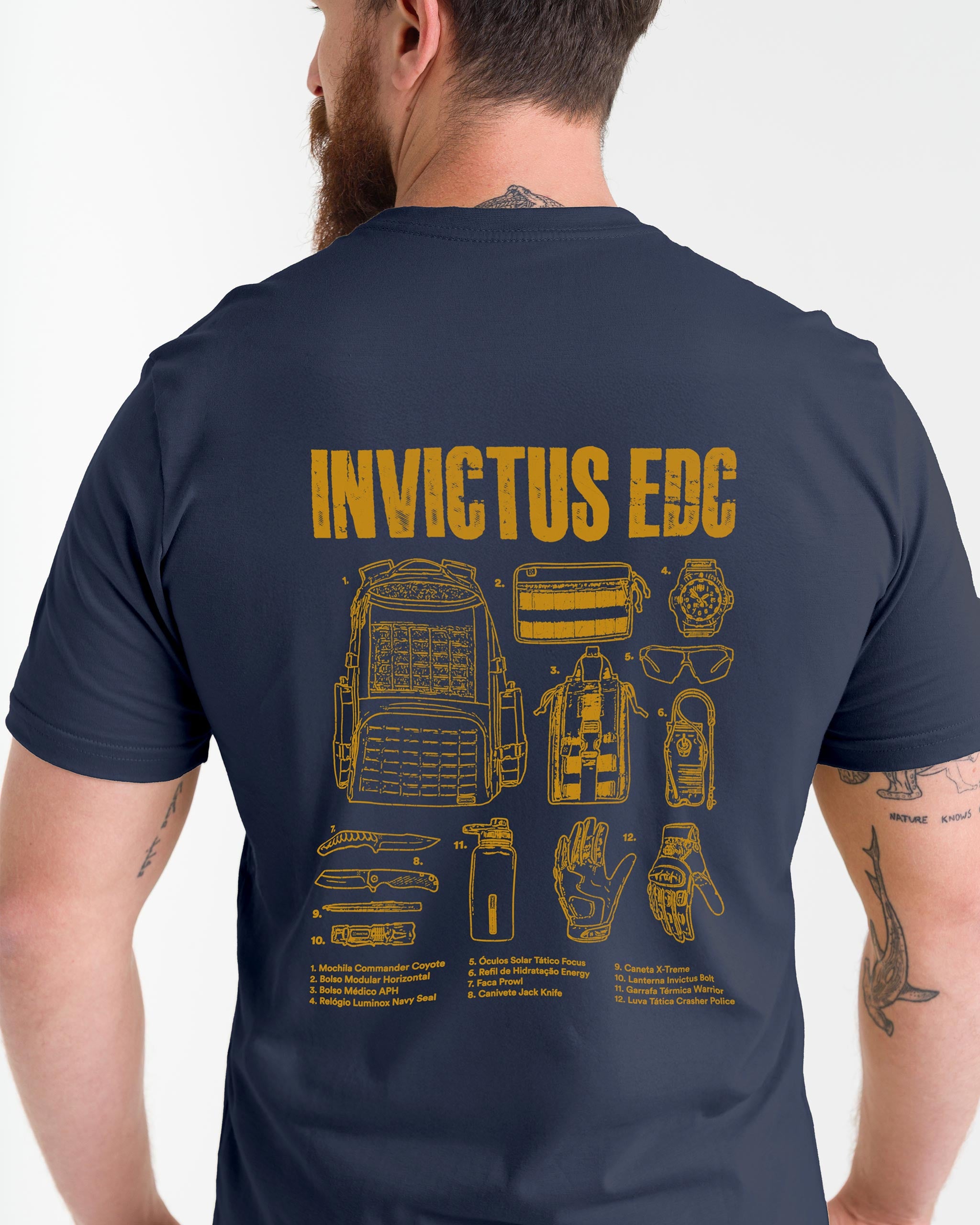 Camiseta Concept Everyday Tactical - Azul Marinho - INVICTUS