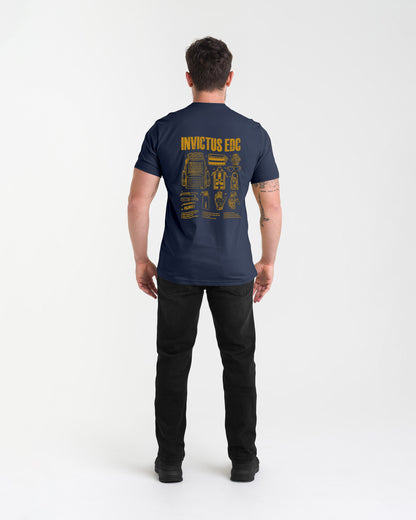 Camiseta Concept Everyday Tactical - Azul Marinho - INVICTUS
