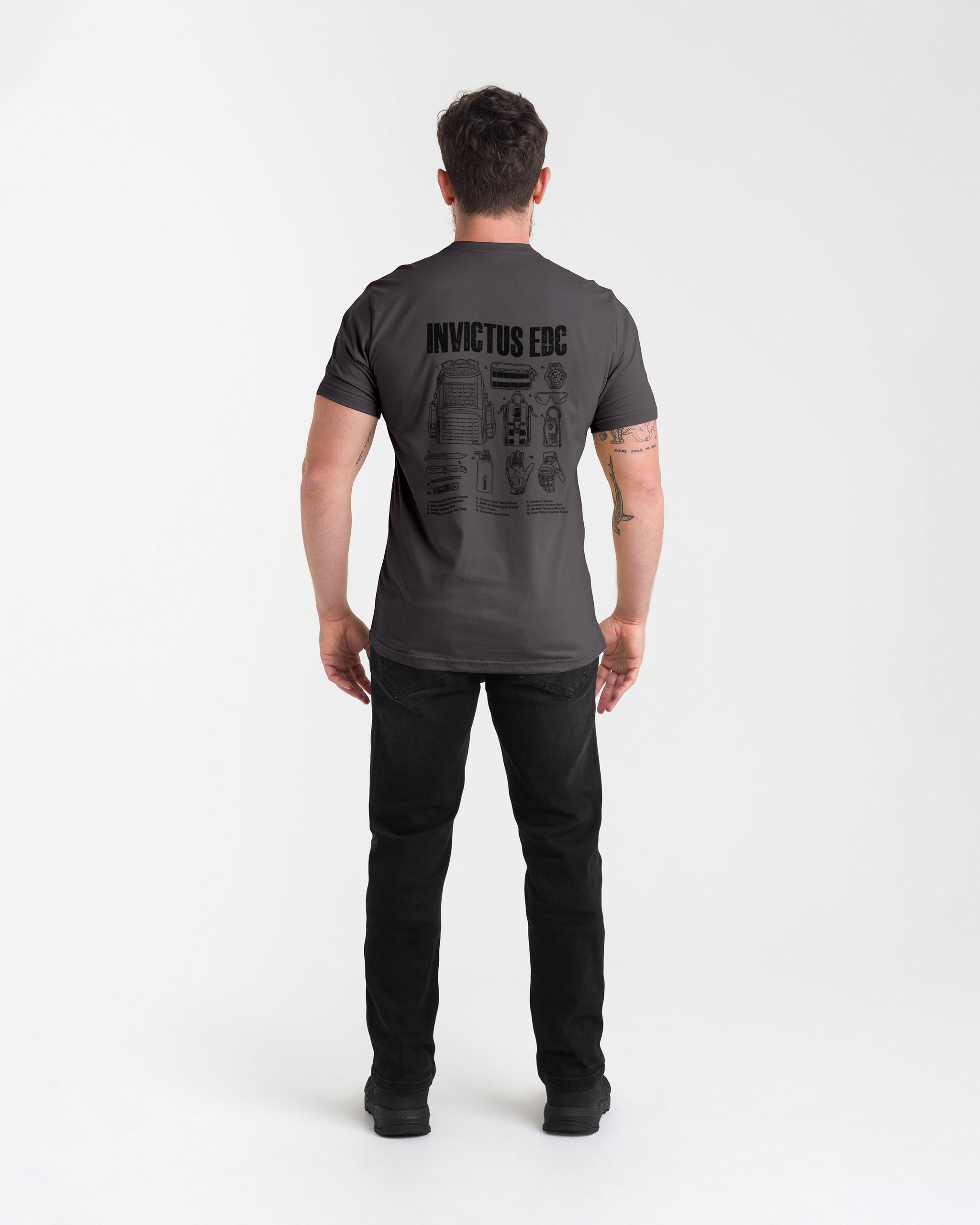 Camiseta Concept Everyday Tactical - Chumbo - INVICTUS