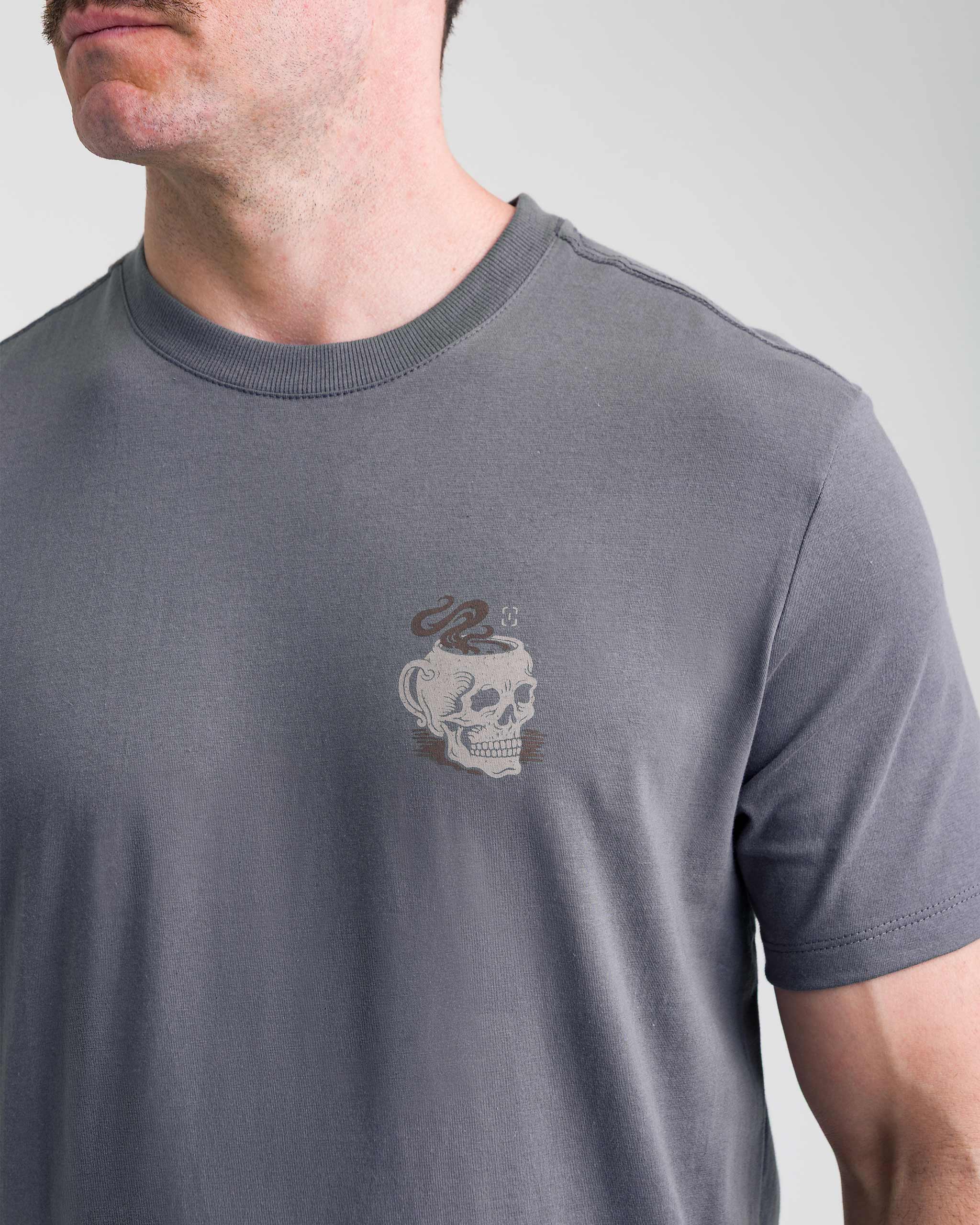 Camiseta Concept Give Me Coffee Masculina - Chumbo