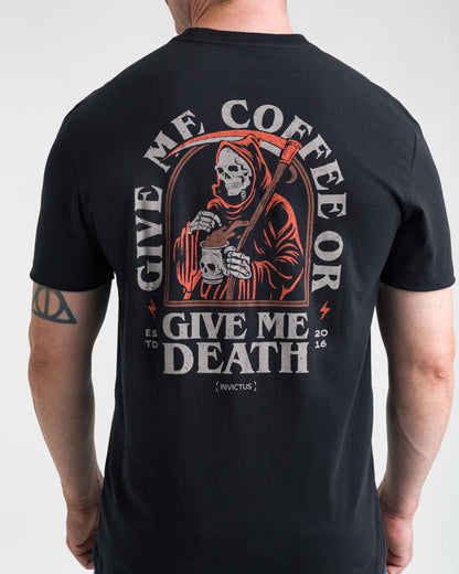 Camiseta Concept Give Me Coffee Masculina - Preta - INVICTUS