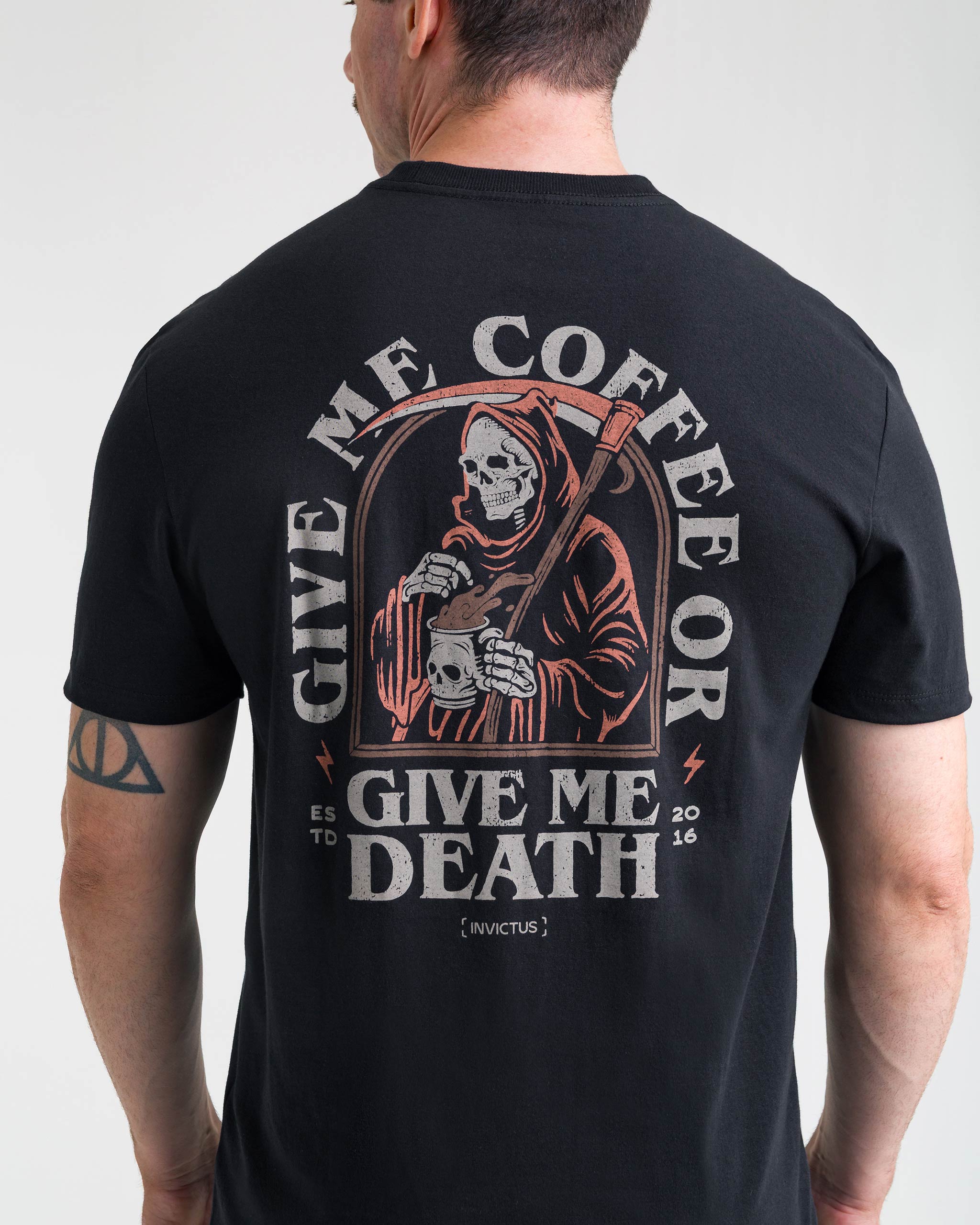 Camiseta Concept Give Me Coffee Masculina - Preta - INVICTUS